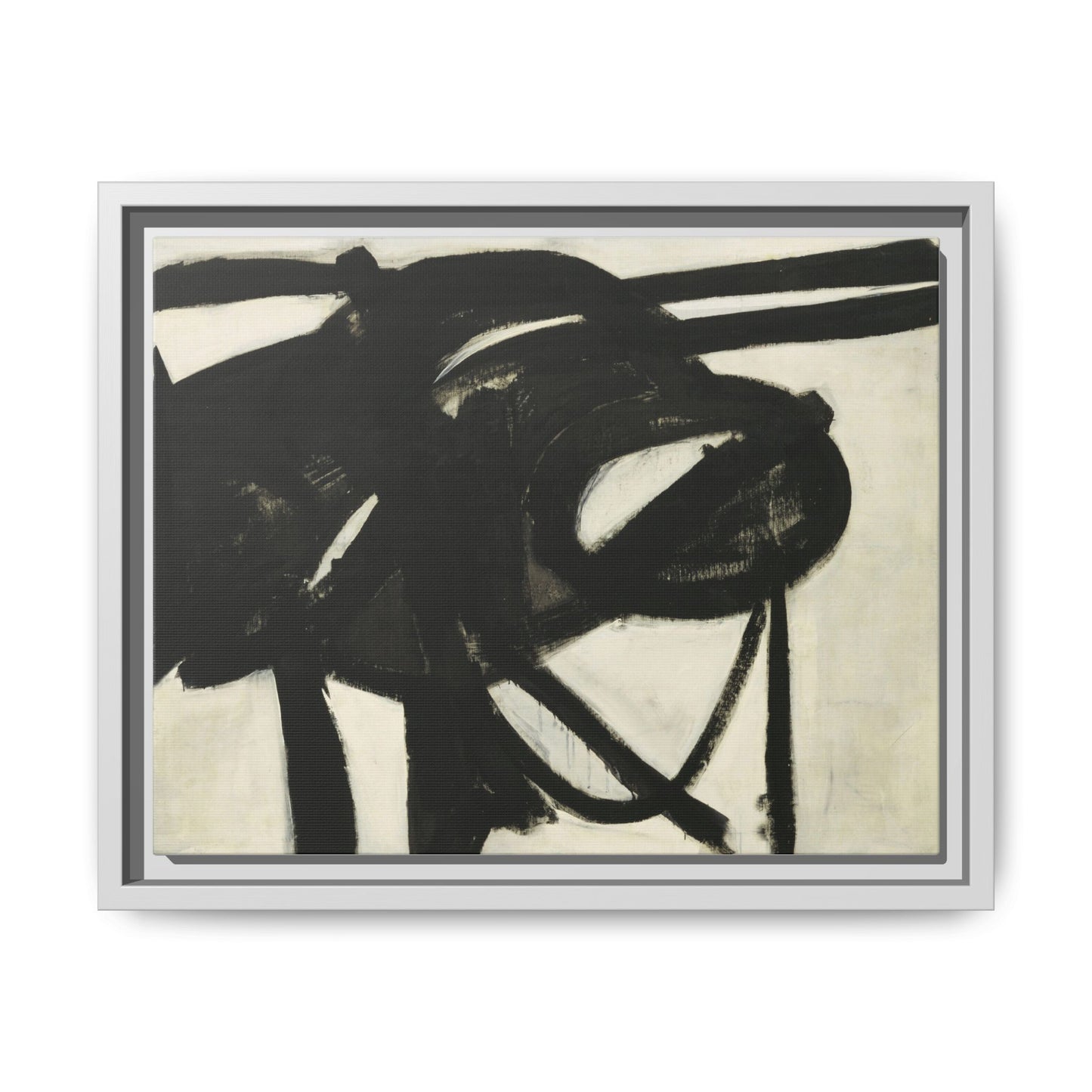 Chief by Franz Kline Abstract Matte Canvas Framed Wall Art