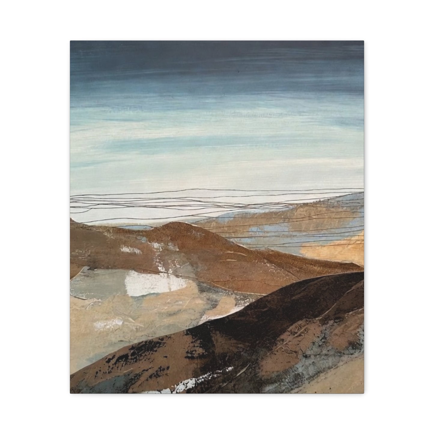 Abstract Landscape Matte Canvas Wall Art — Stretched 1.25"