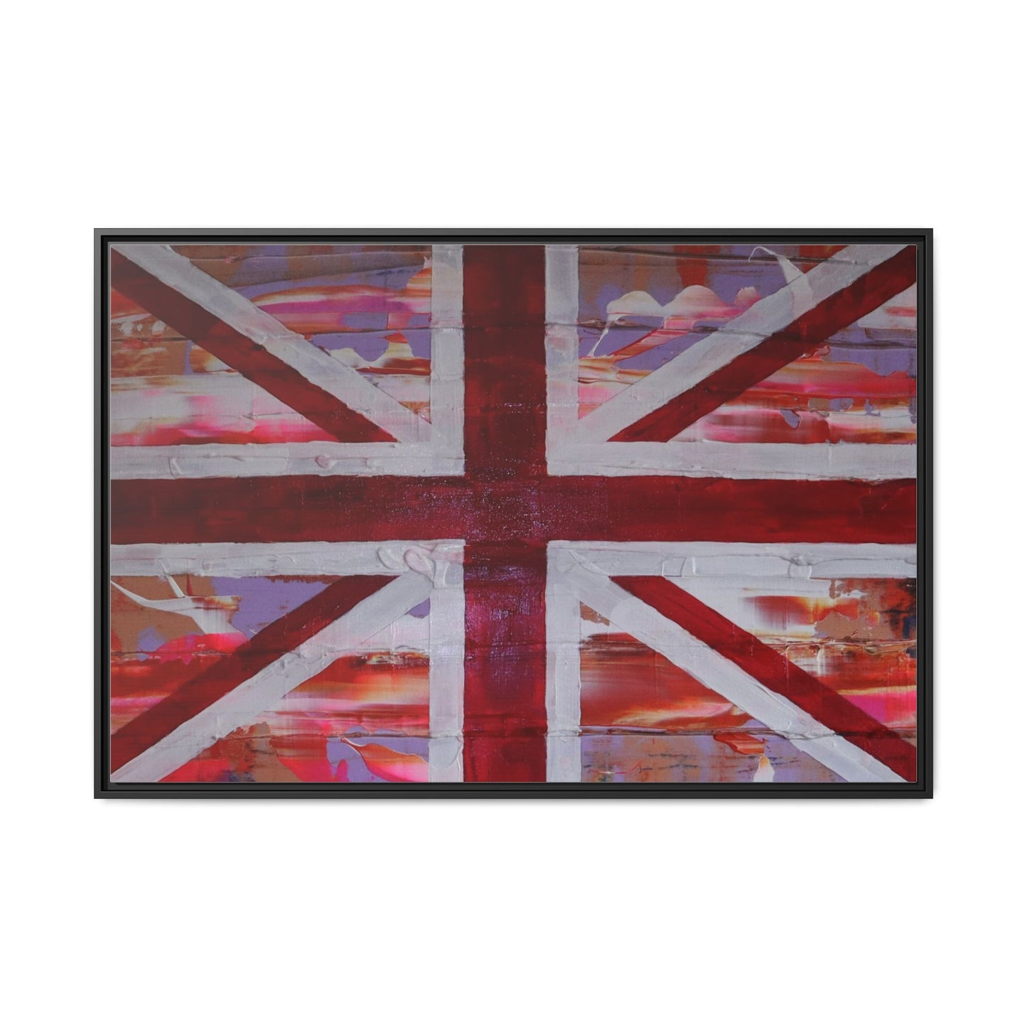 Union Jack is back! by Norman Barrett Framed Matte Canvas Print Wall Art
