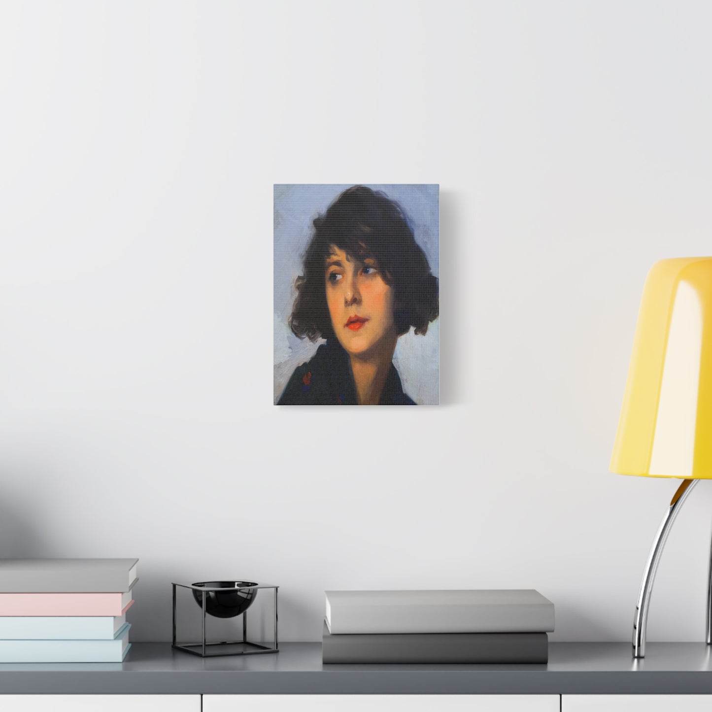 Mulher do chale verde (cropped) by Cyprien Eugene Boulet Matte Canvas Print — Stretched Wall Art