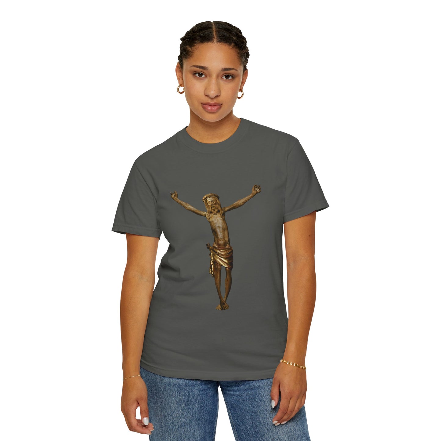 Unisex Christ on the cross Garment-Dyed T-shirt