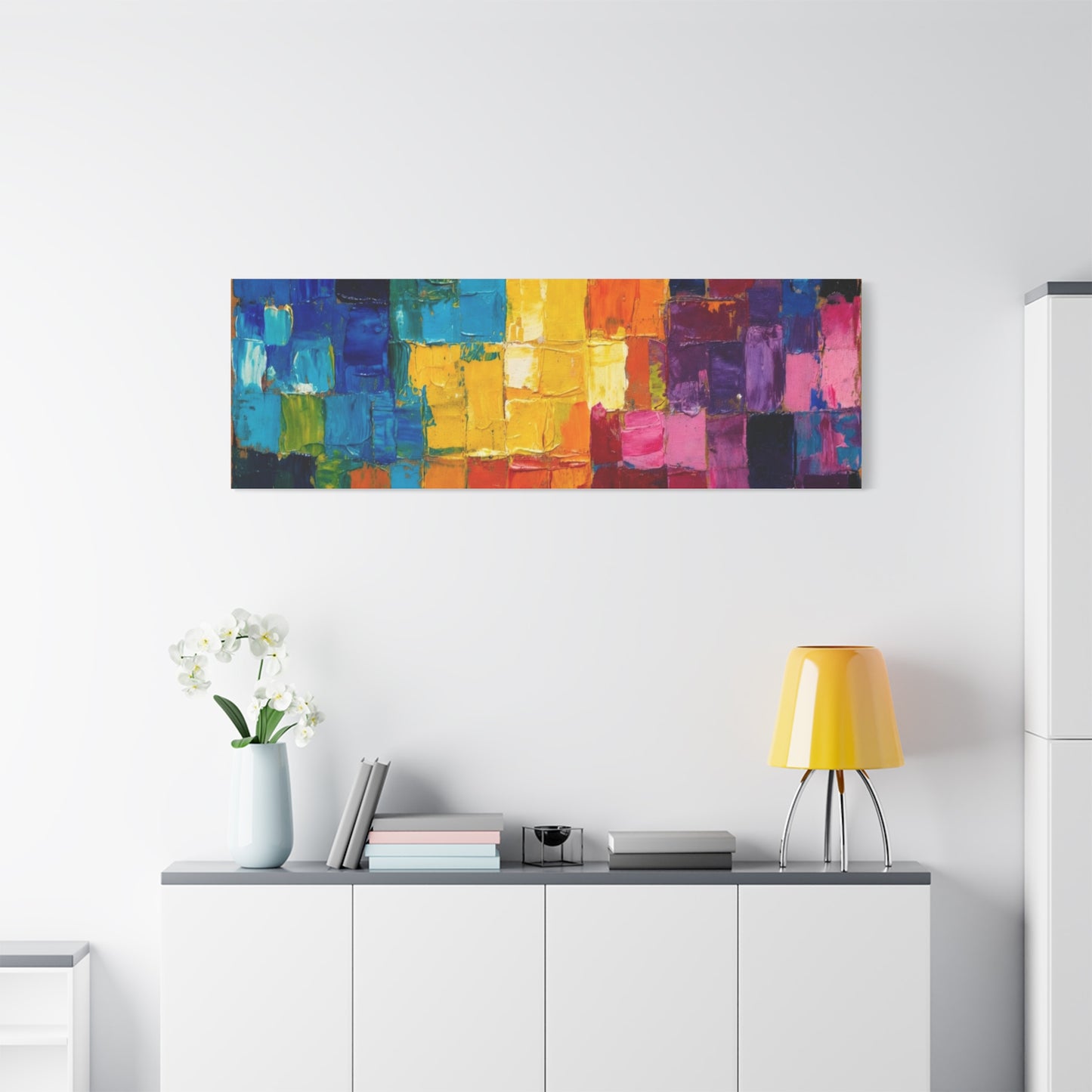 Mosaic Squares Matte Canvas, Stretched, 1.25"