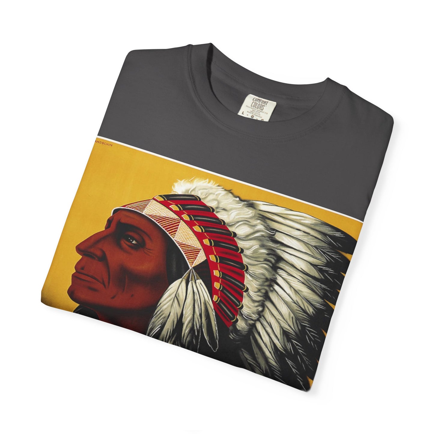 T-Shirt — Retro 'Indiana' Native Chief Vintage Poster Design