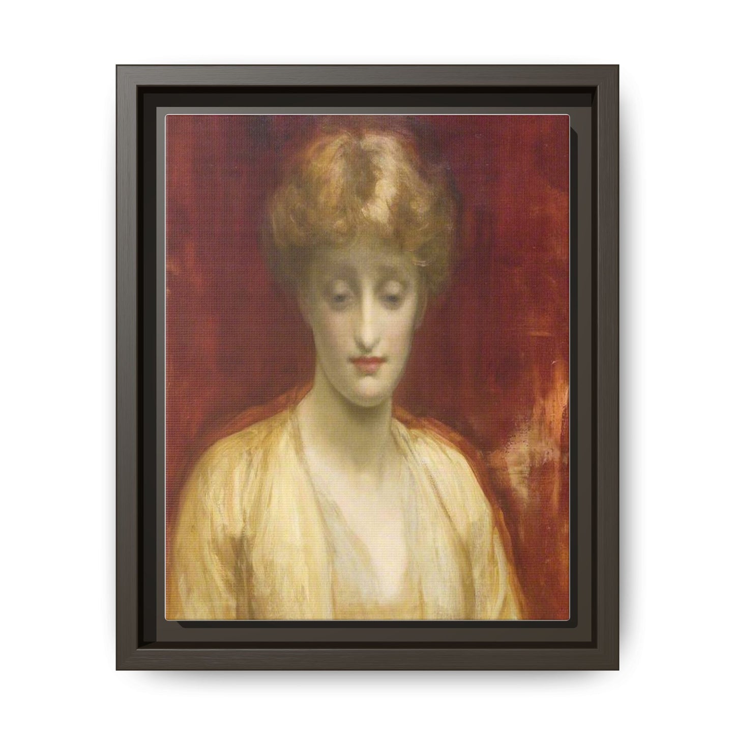 Mrs Williams by Lord Frederic Leighton Framed Matte Canvas Portrait Wall Art Print