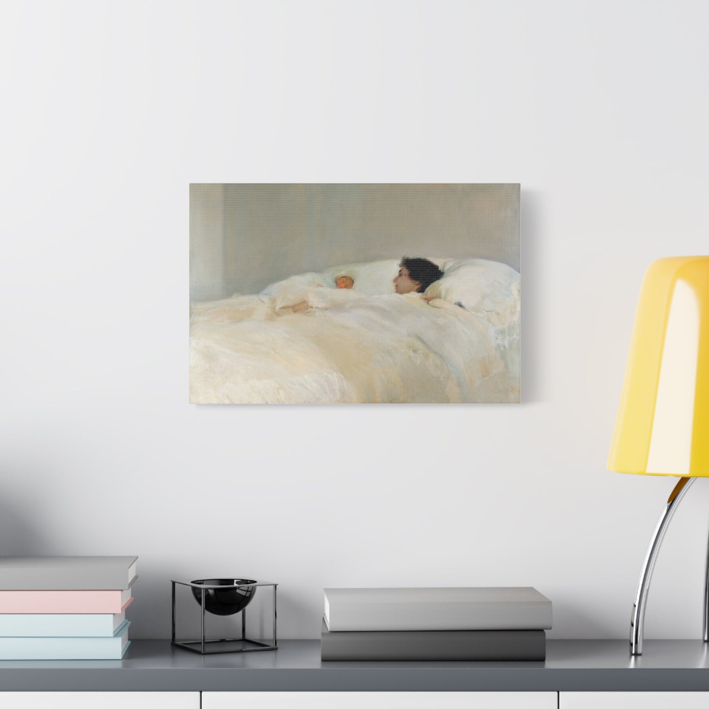 Mother by Joaquin Sorolla y Bastida Art Canvas Print — Serene Nursery Wall Decor