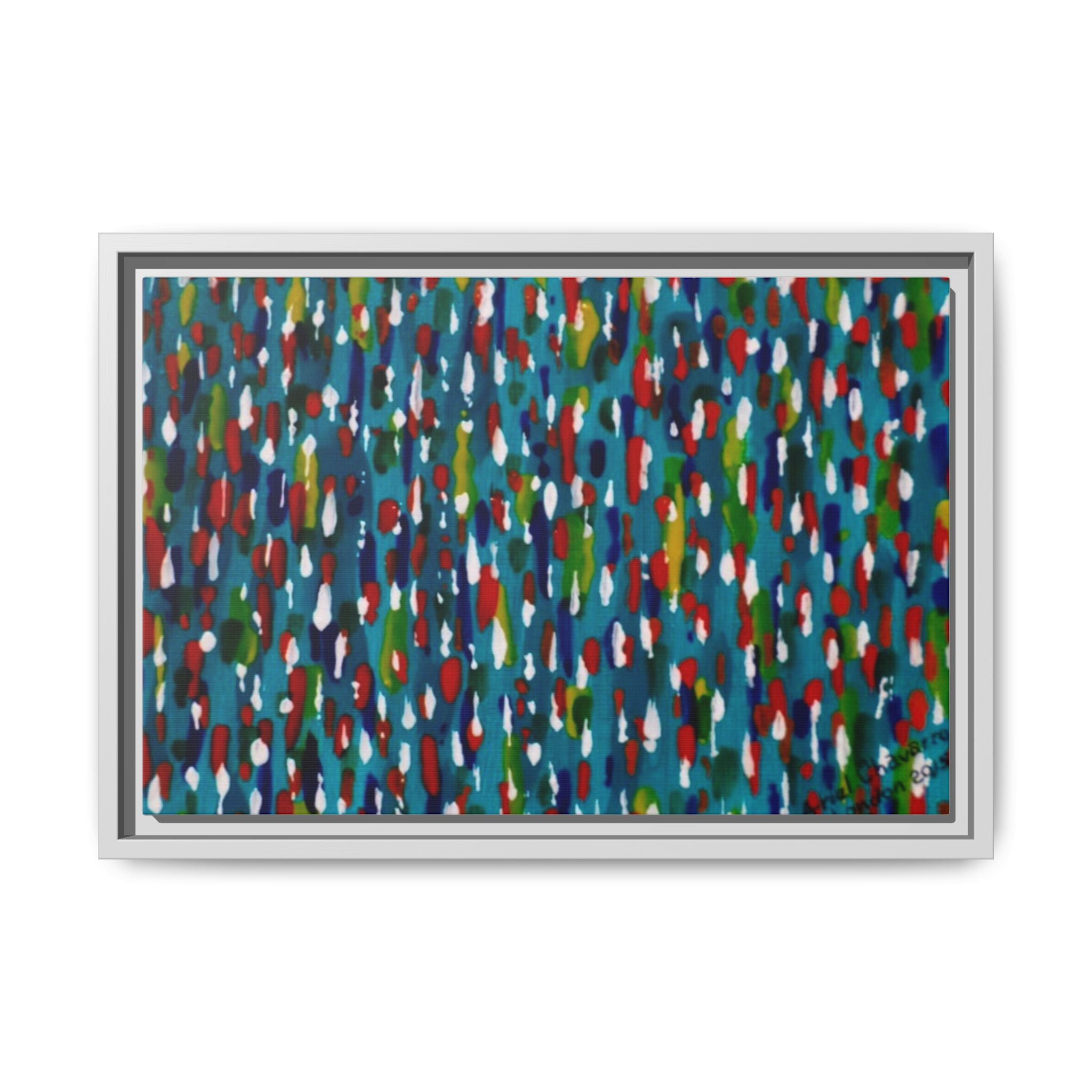 Colours Of The Soul Reflecting On Water by Ariel Chavarro Avila Matte Canvas Framed Art