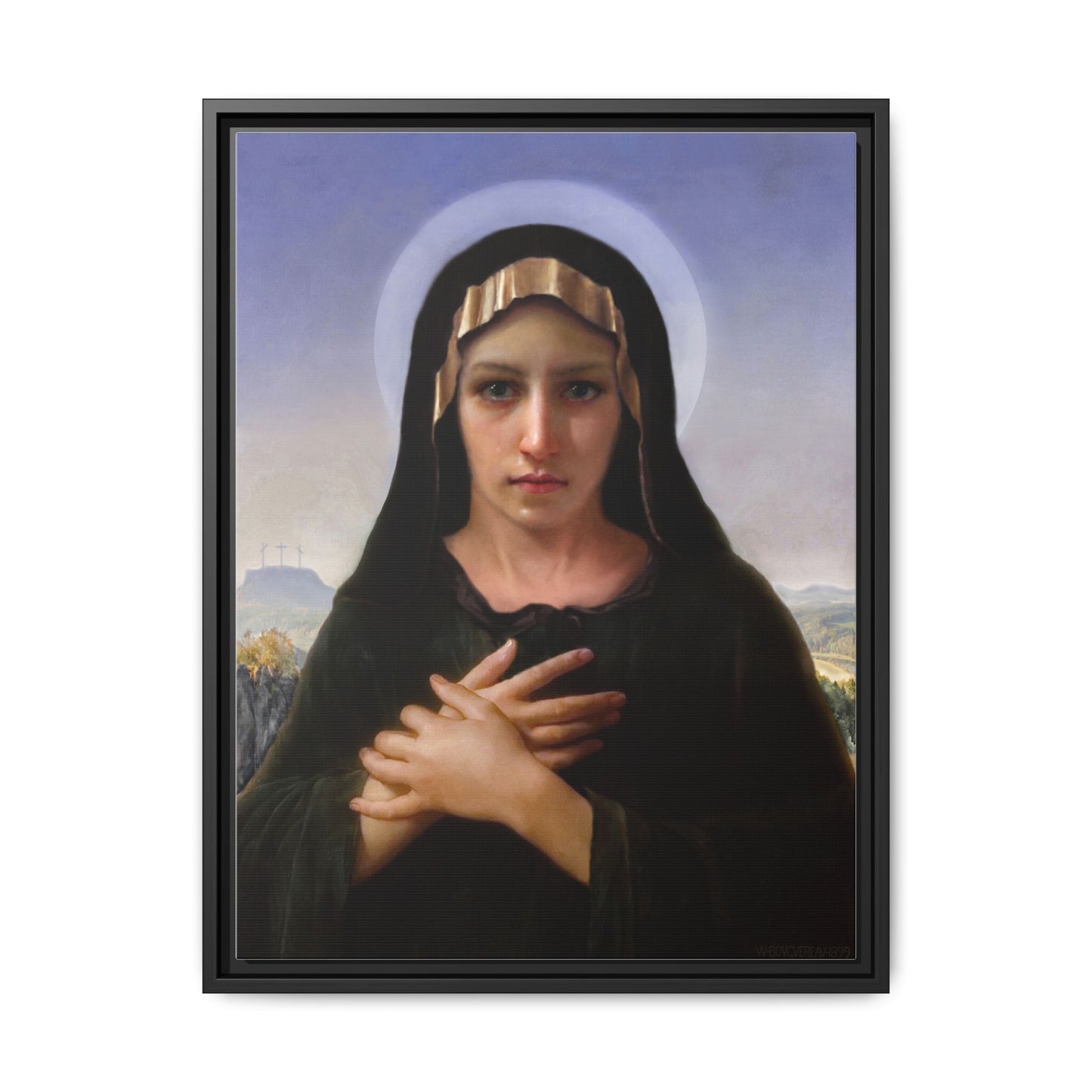Virgo Solitudinis by William Adolphe Bouguereau Framed Matte Canvas Print