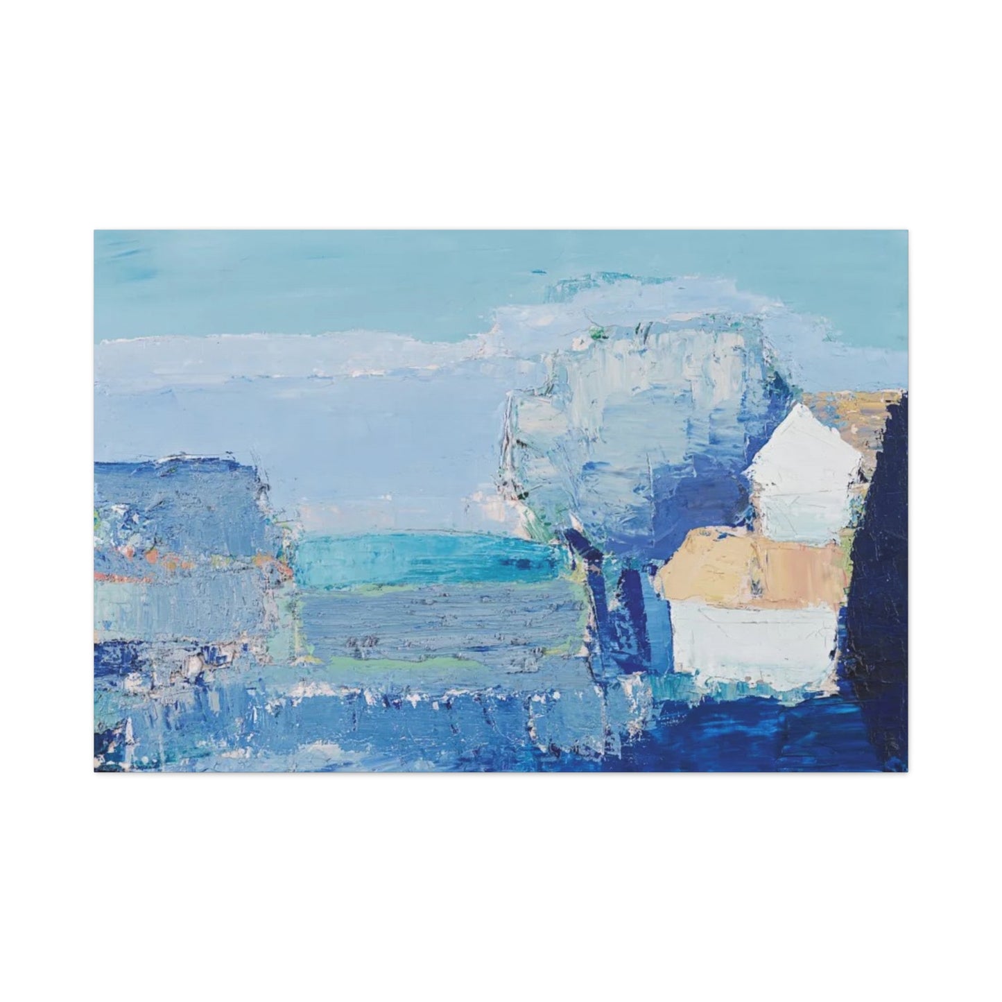 Paysage de Provence by Nicolas de Staël Matte Stretched Wall Art Print