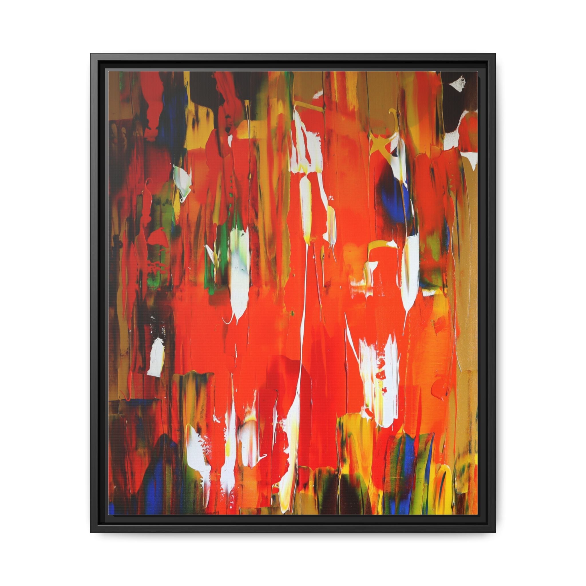 Burn baby burn by Norman Barrett Framed Matte Canvas Wall Art