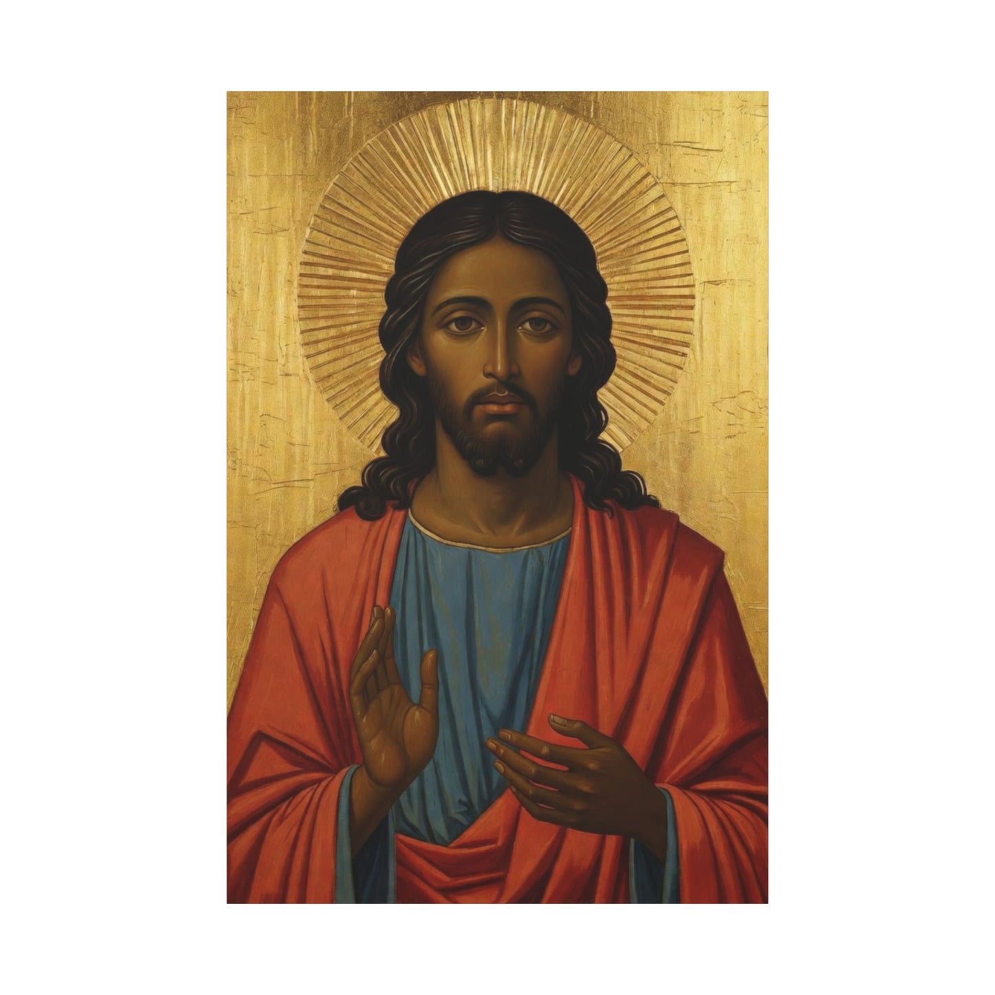 Christ Pantocrator Matte Canvas Wall Art — Stretched Religious Icon