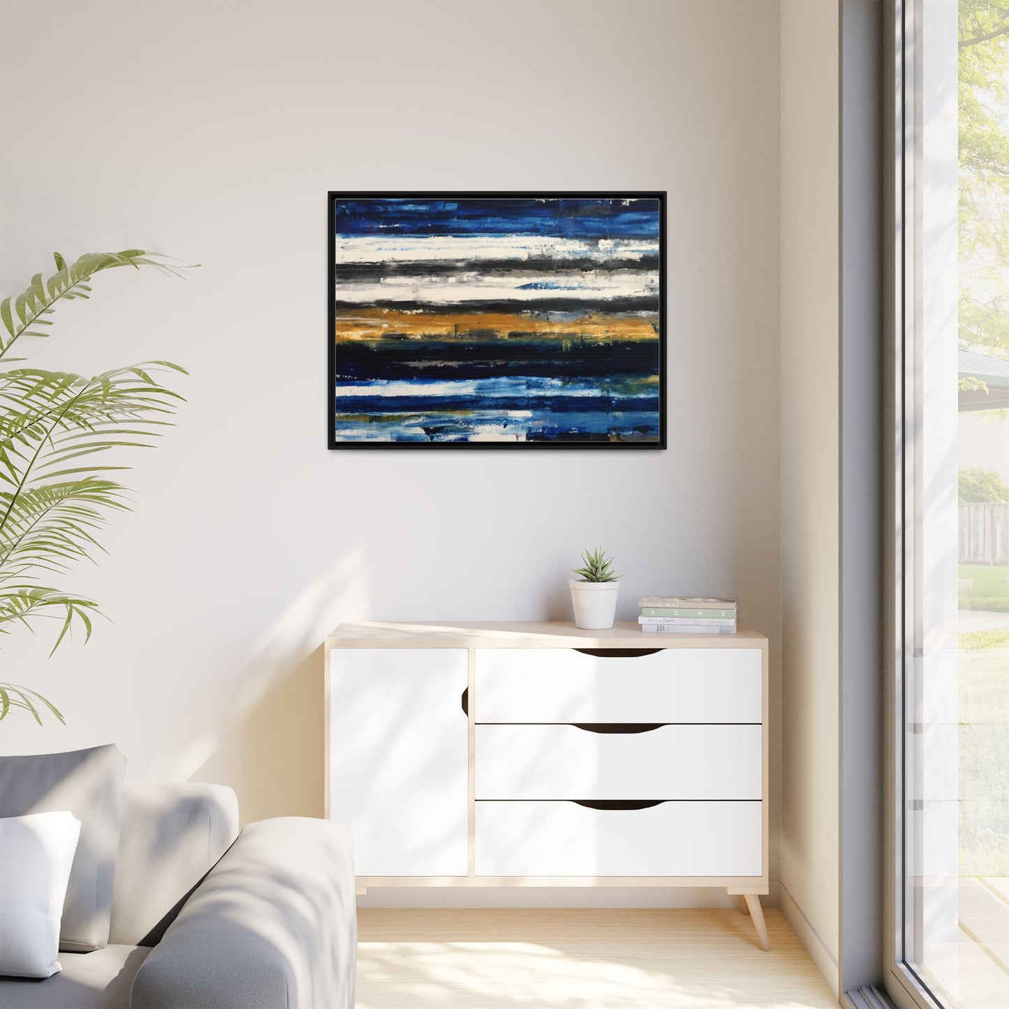 Tiny Buddha by Todd Williamson Framed Matte Canvas Abstract  Wall Art