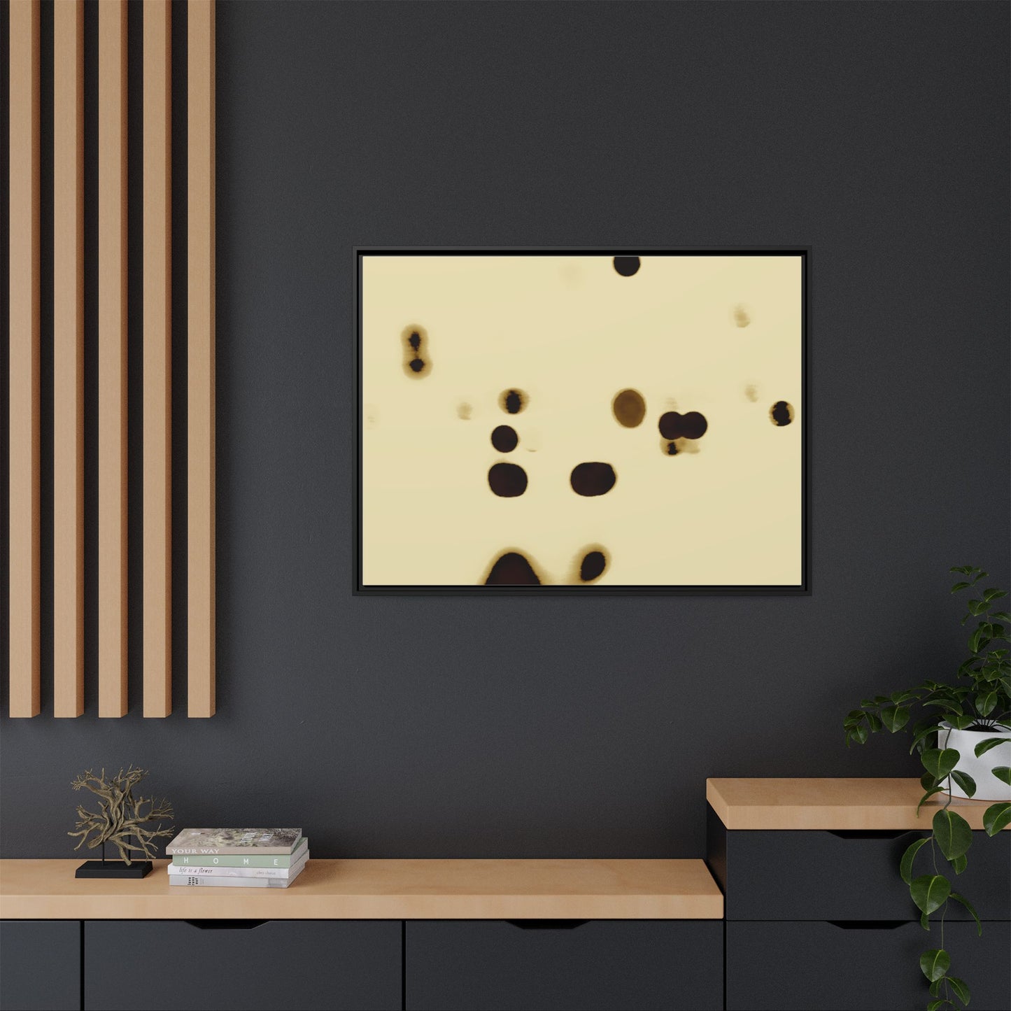 People Communicating by Unknown Abstract Framed Minimalist Wall Art Print