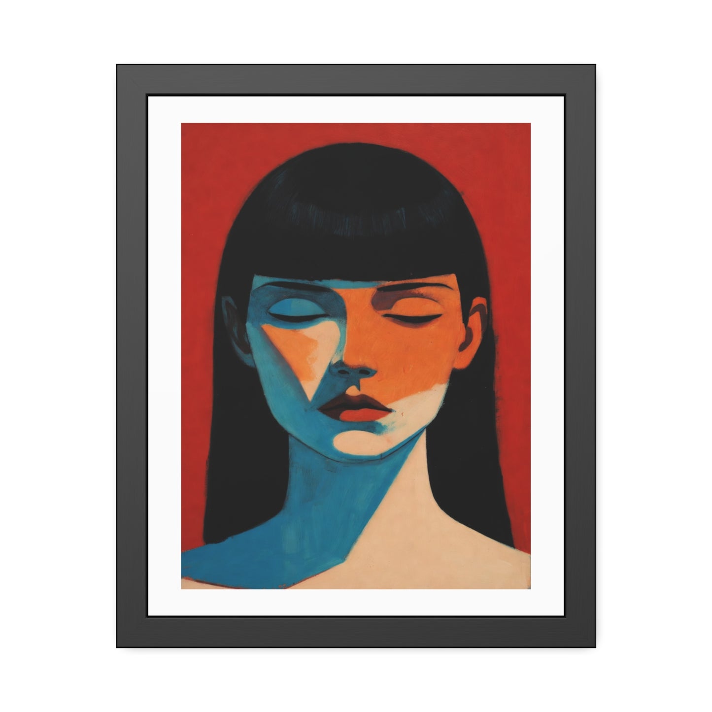Framed Art Print — Moody Portrait Poster