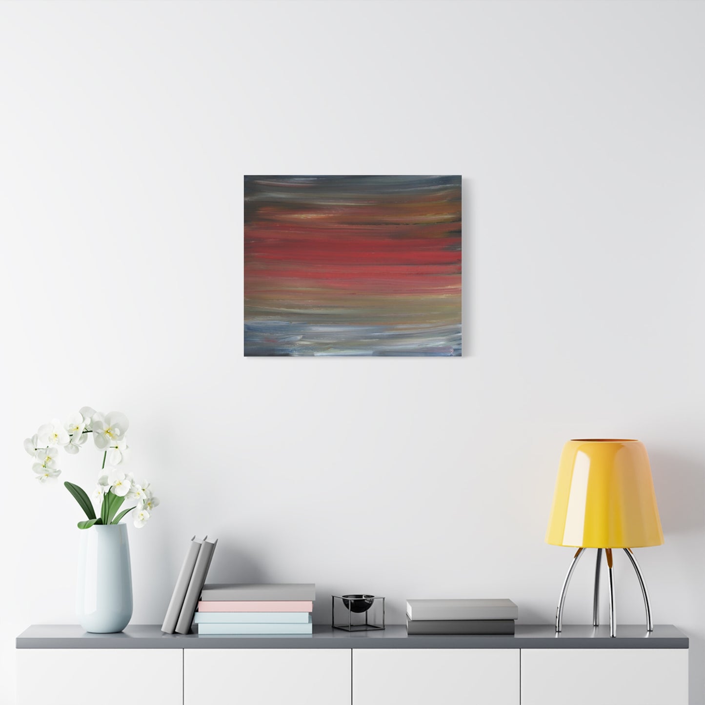 Misty morning by Norman Barrett Matte Canvas Print Wall Art