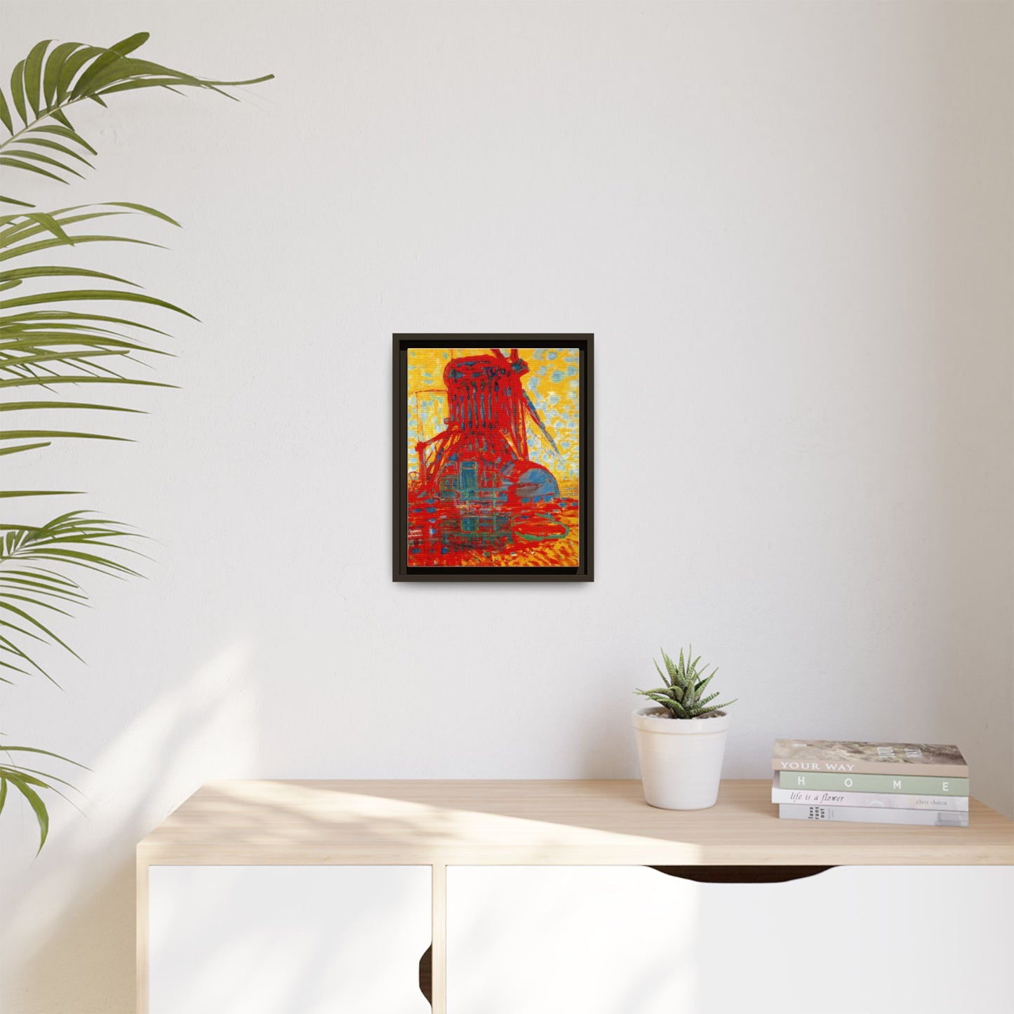 Mill by Sunlight by Piet Mondrian Matte Framed Canvas Wall Art Print