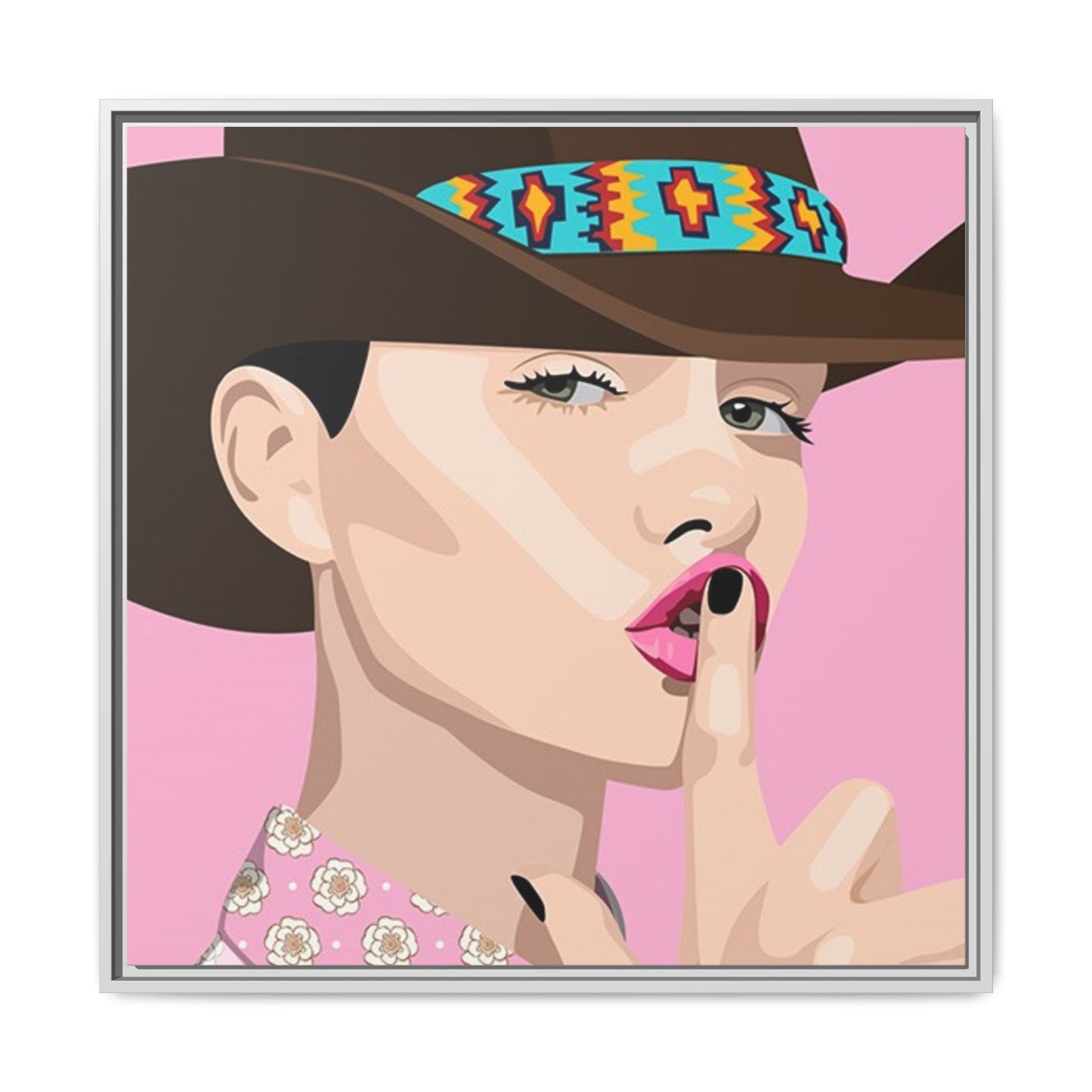 Vivid 63 by Orit Fuchs Matte Framed Canvas Wall Art