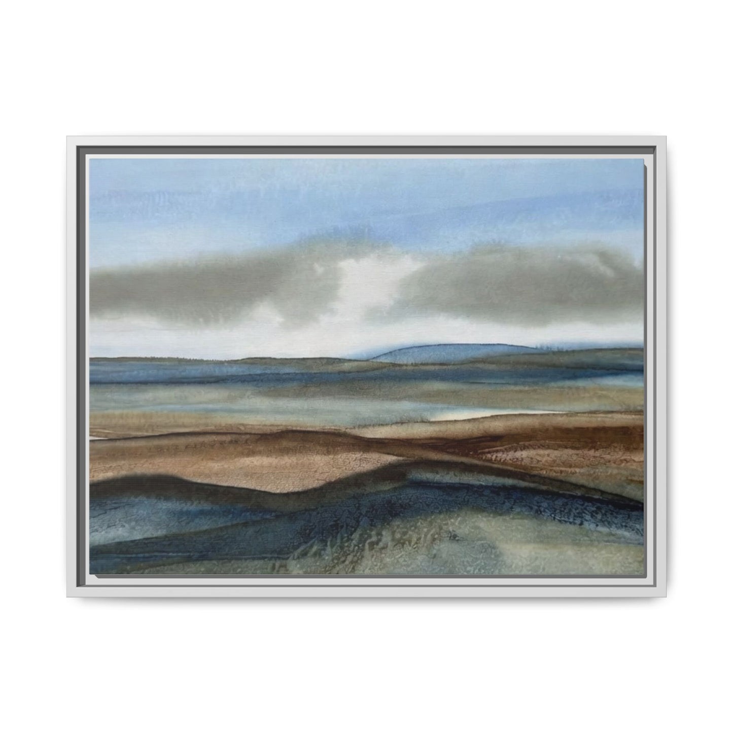 Matte Canvas Landscape, Framed (Multi-color)