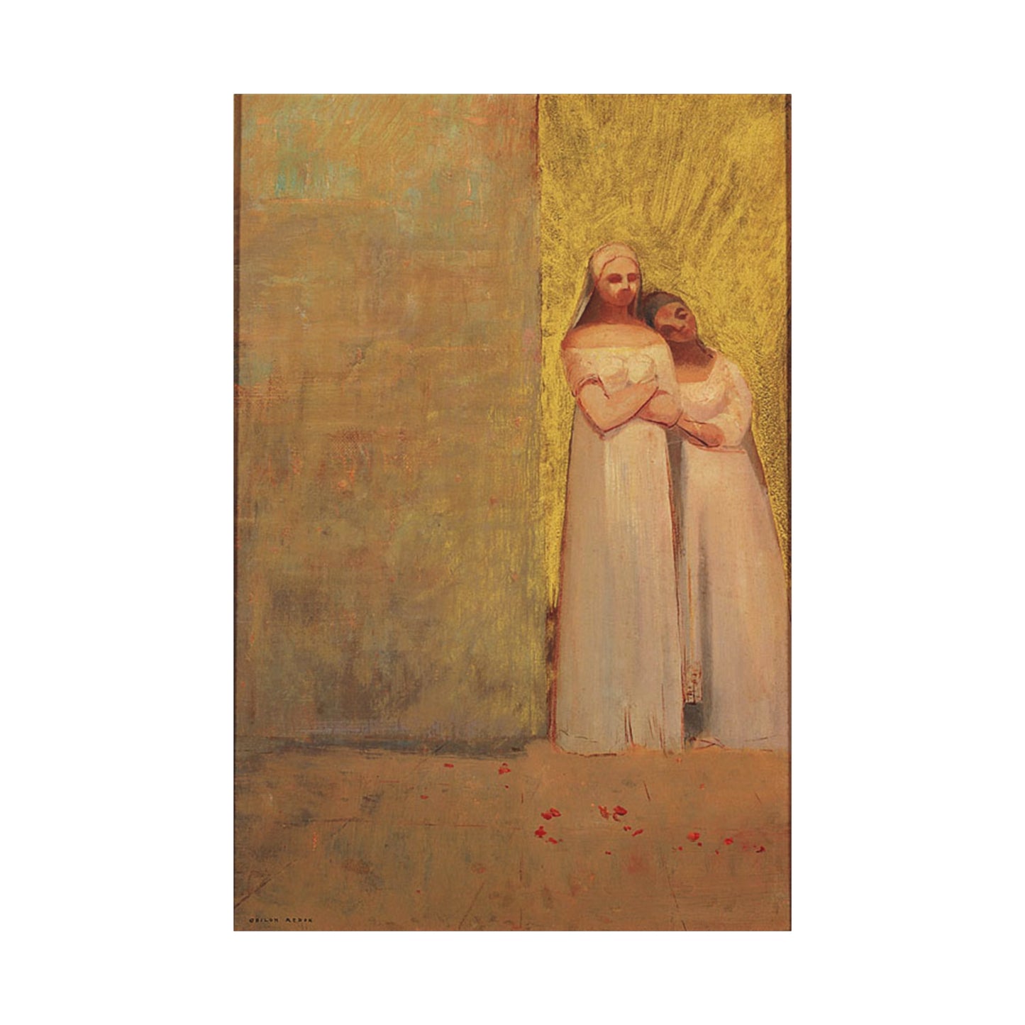 The Two Graces by Odilon Redon Matte Canvas Wall Art Print