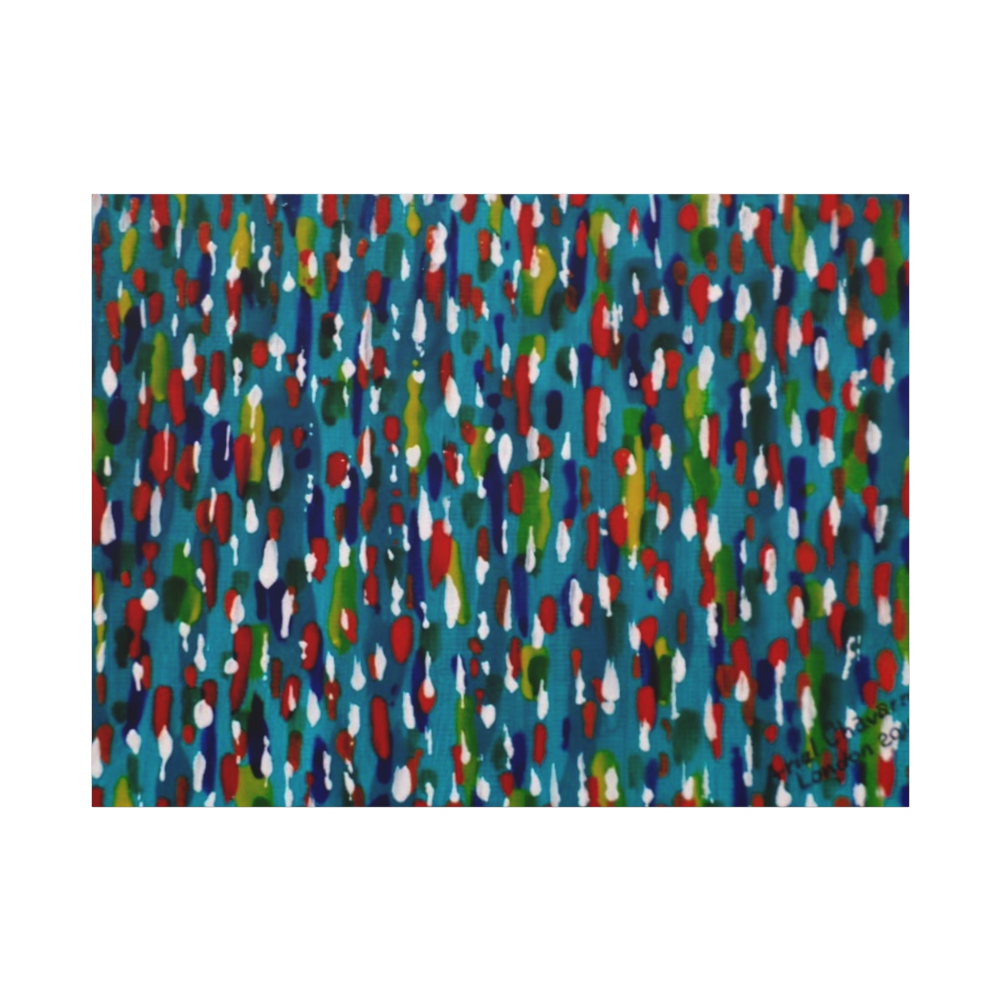 Colours Of The Soul Reflecting On Water by Ariel Chavarro Avila Matte Canvas Wall Art