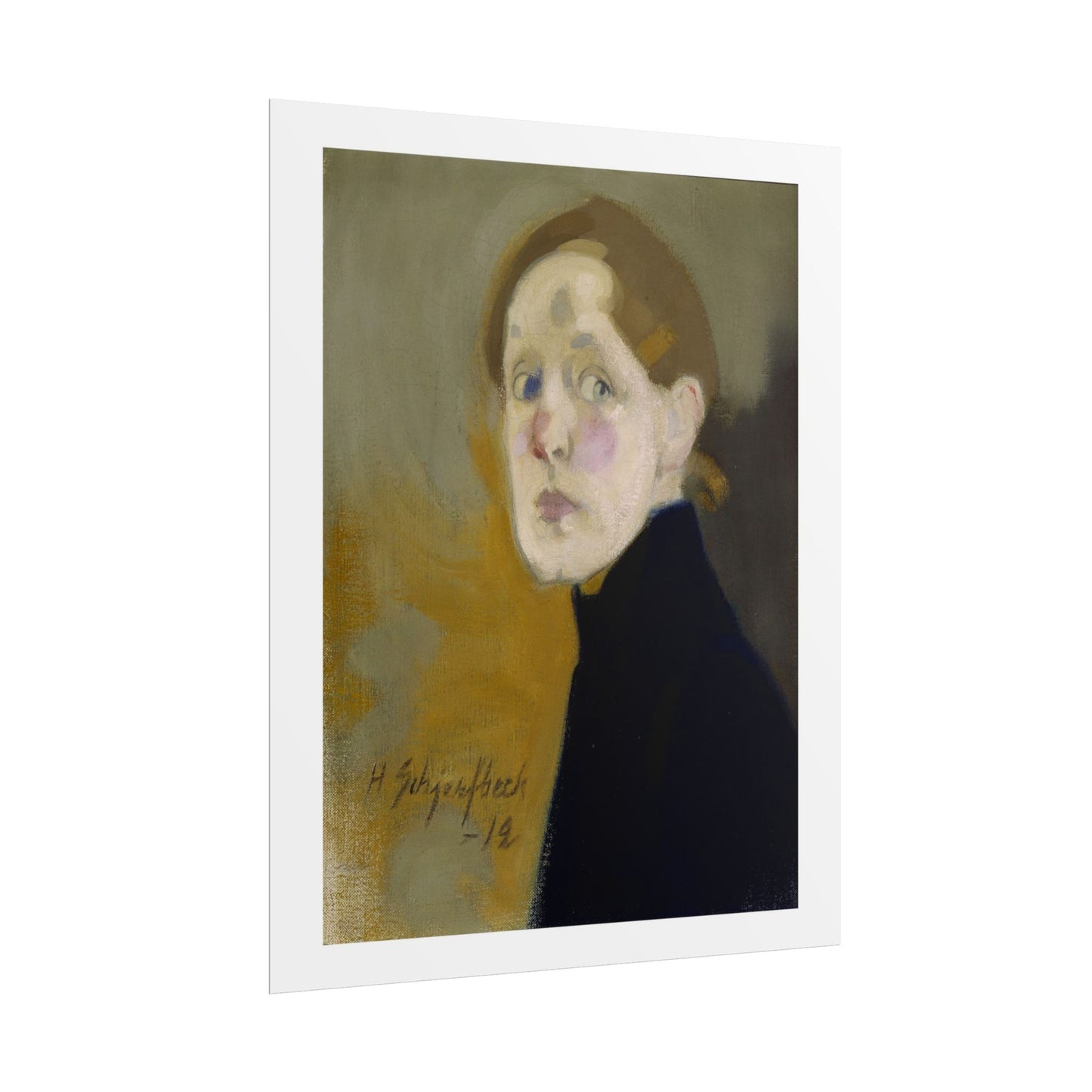 Selbstbildnis by Helena Schjerfbeck Wall Art Print