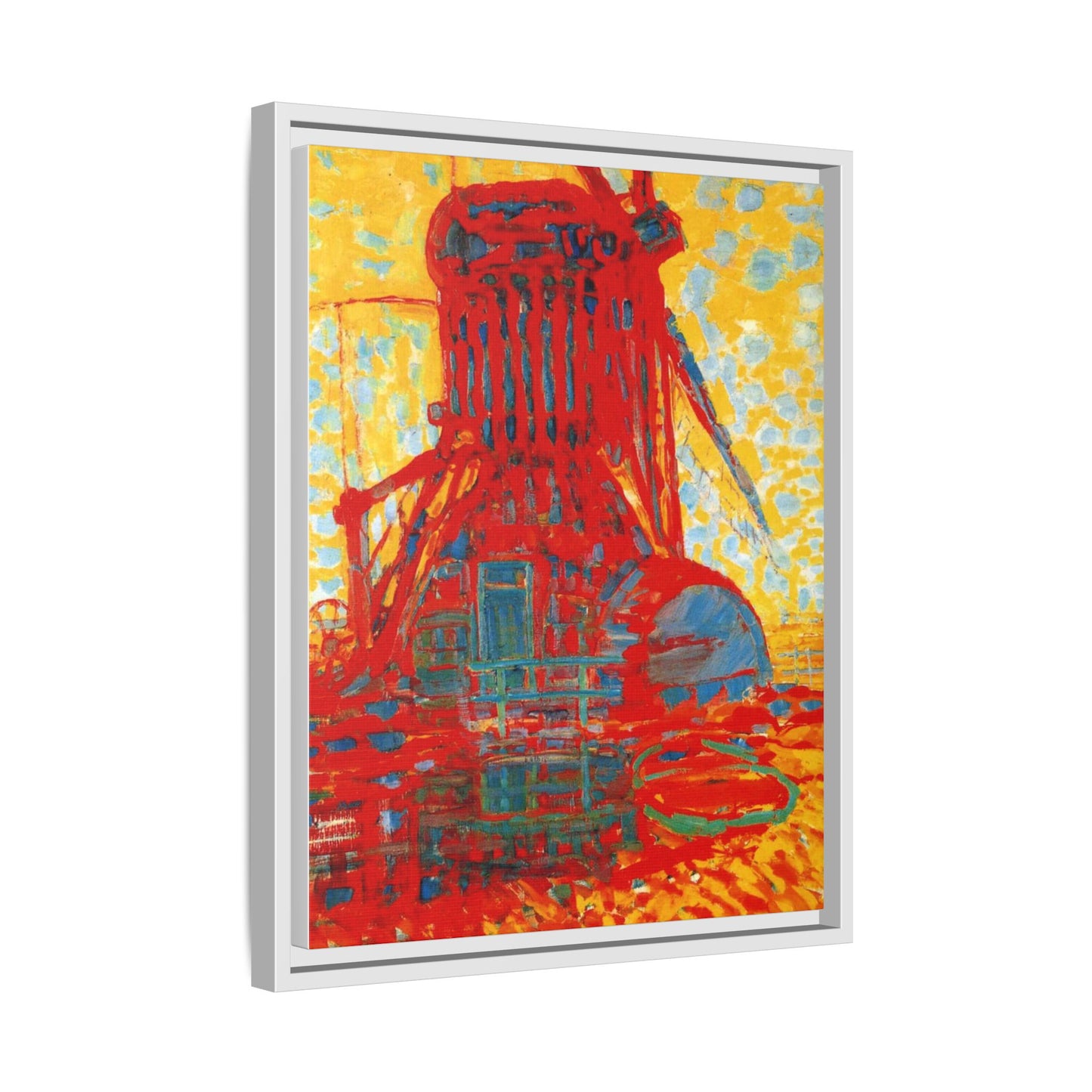 Mill by Sunlight by Piet Mondrian Matte Framed Canvas Wall Art Print