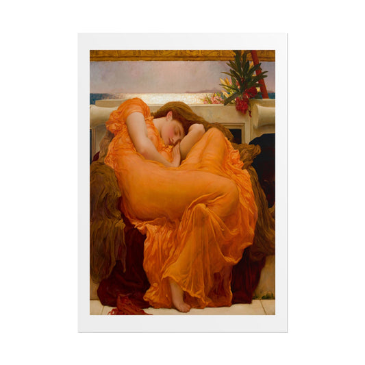 Flaming June by Lord Frederic Leighton Wall Art Print