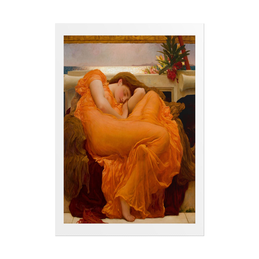 Flaming June by Lord Frederic Leighton Wall Art Print