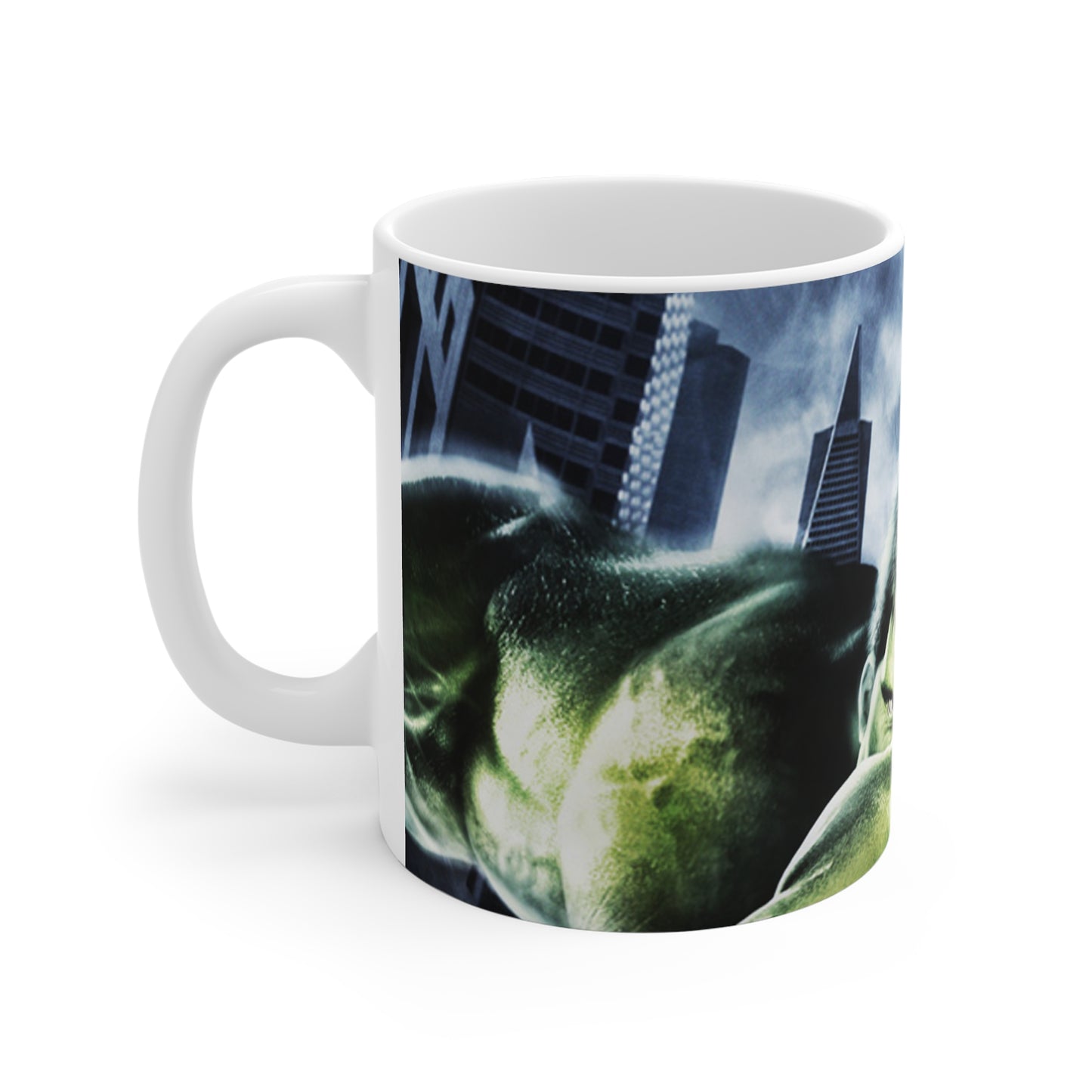 Hulk Smash Mug — Green Superhero Action Coffee Cup