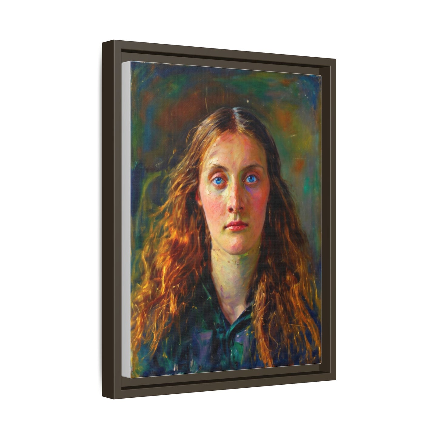 Framed Matte Canvas Print — Vintage Portrait Art