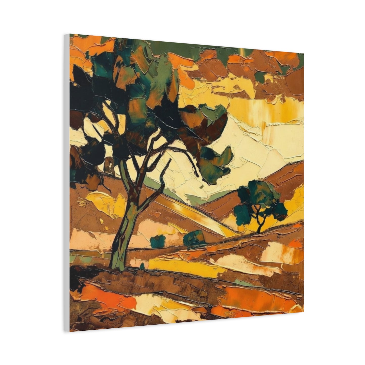 Abstract Autumn Landscape Canvas