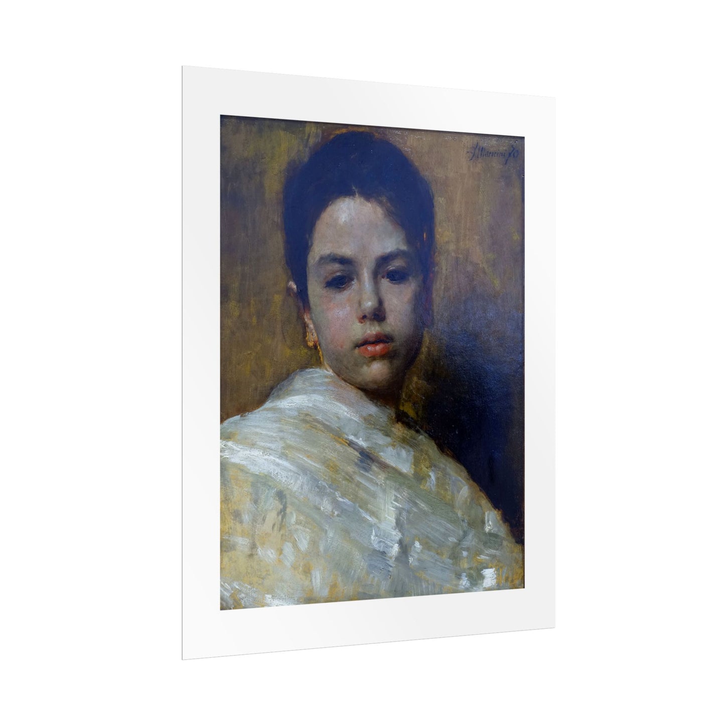 Carminella by Antonio Mancini Wall Art Print