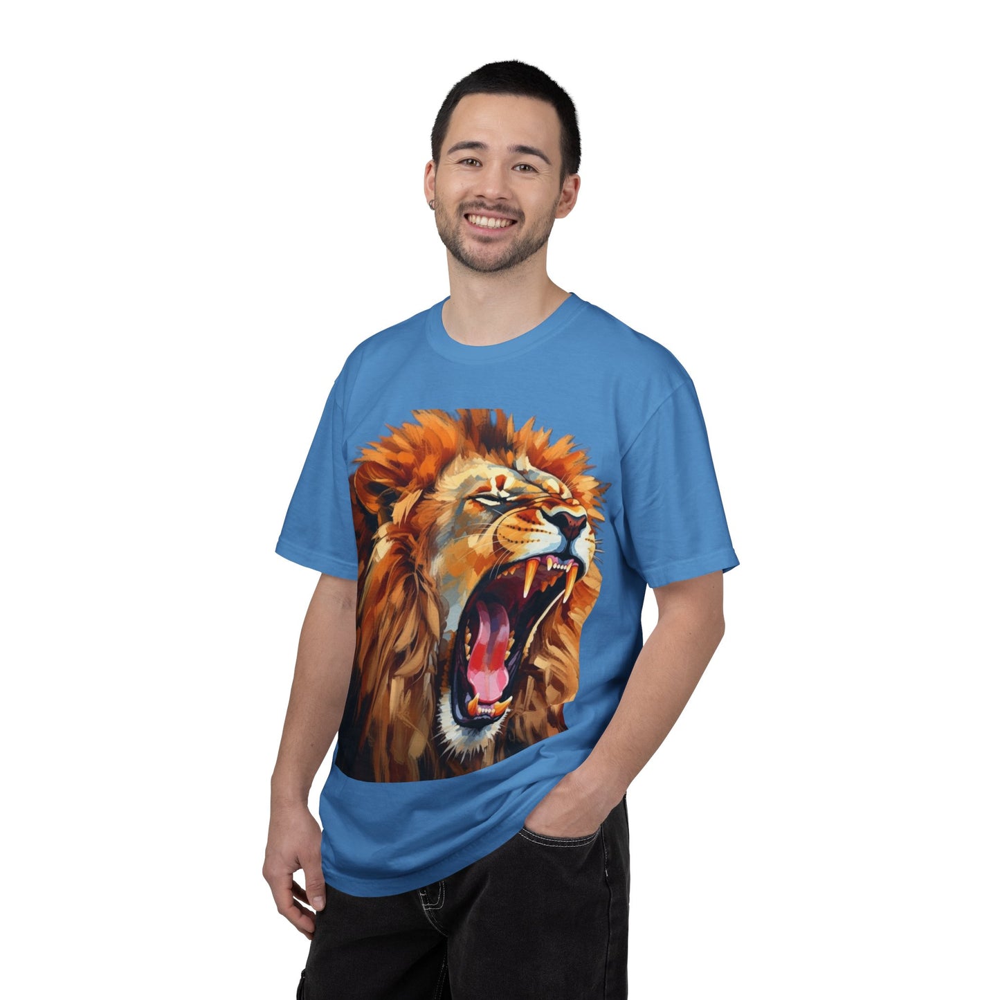 Roaring Lion T-Shirt Bold Wildlife Graphic Tee