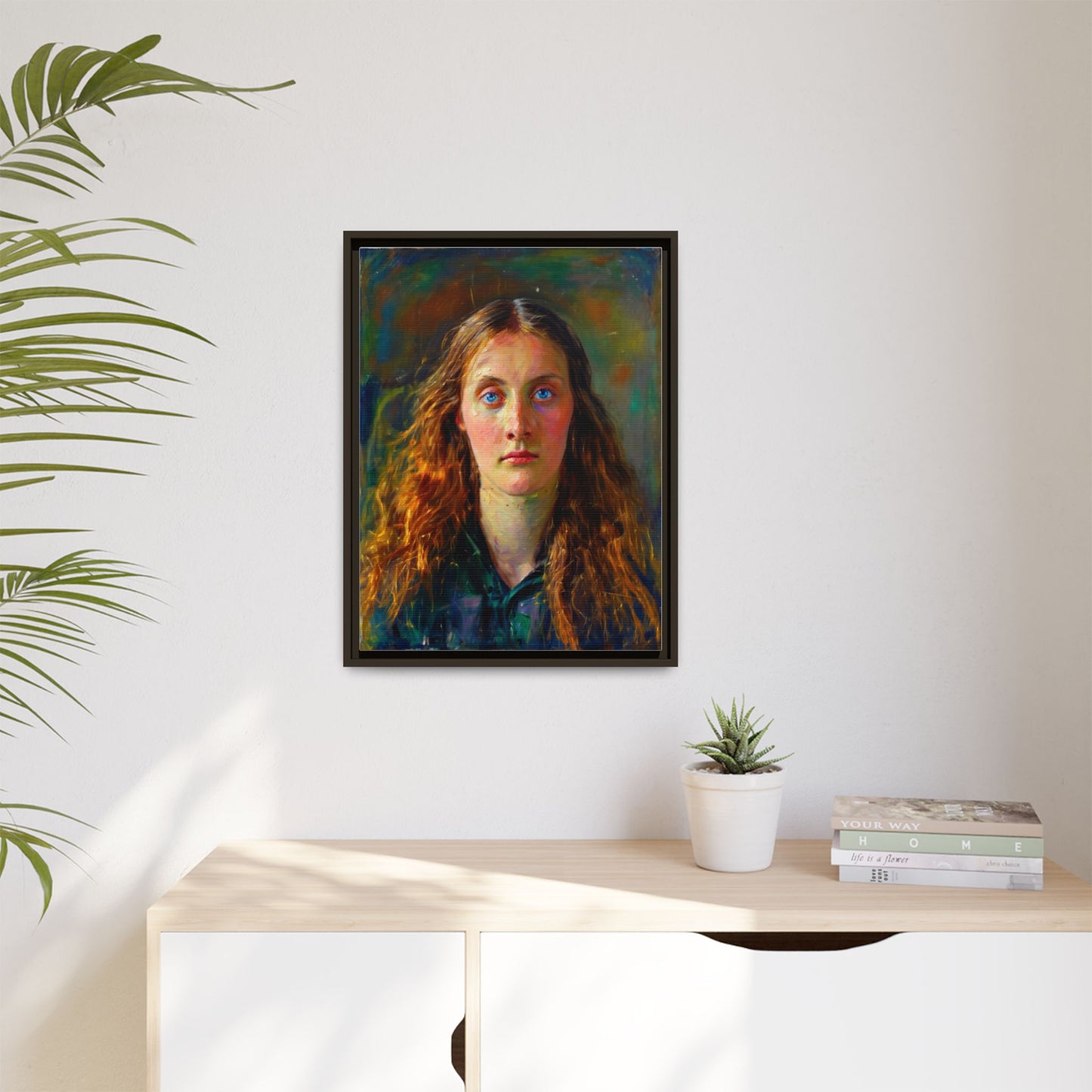 Framed Matte Canvas Print — Vintage Portrait Art