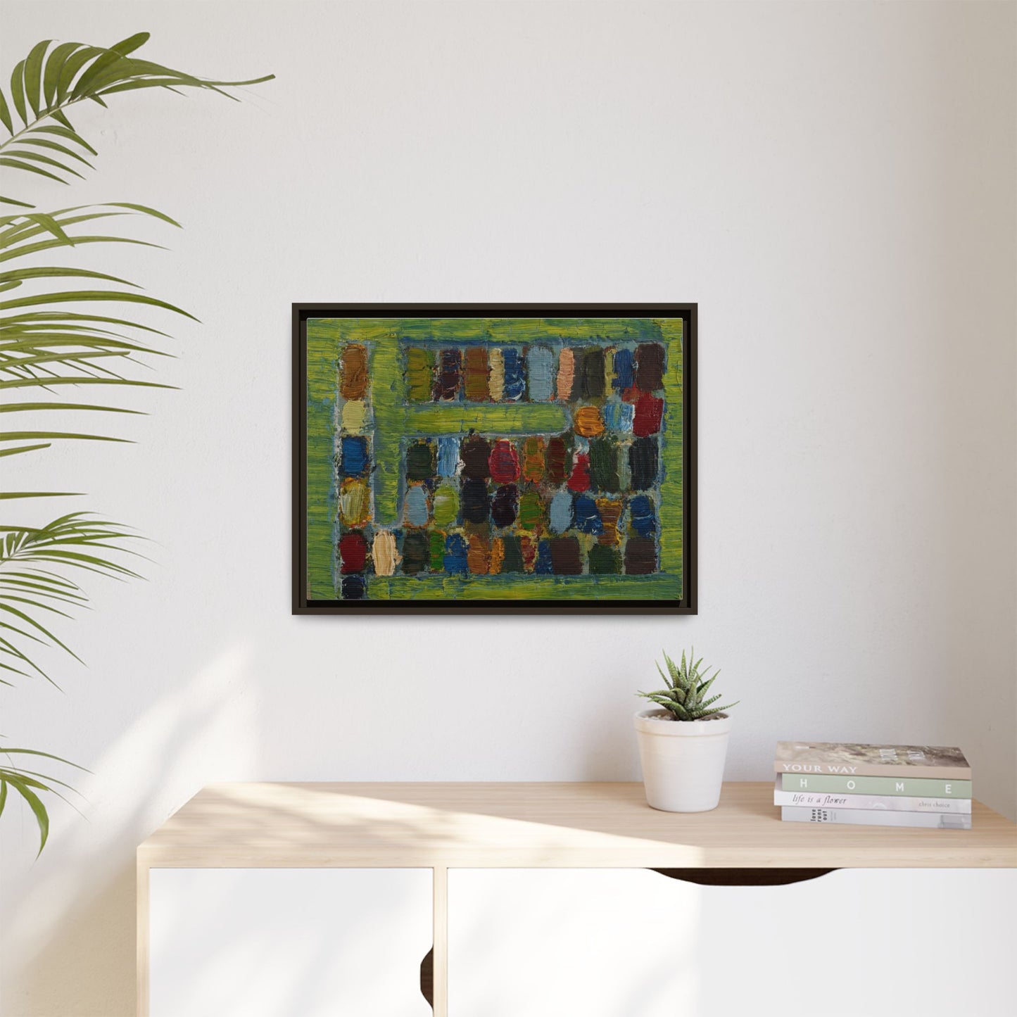 JMC-1970-3 by Jean-Michel Coulon Matte Canvas Framed Wall Art Print