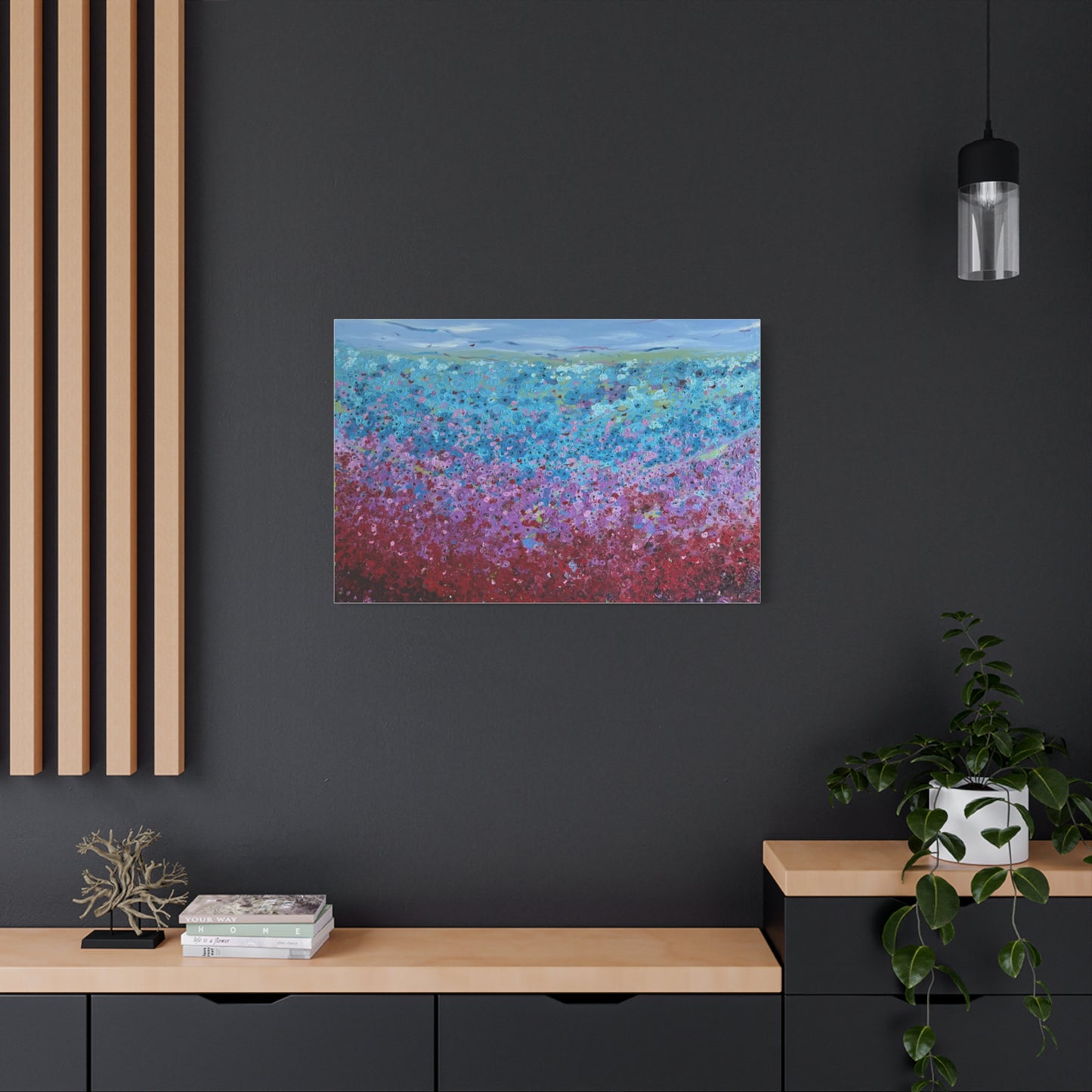 Bloom by Unknown Abstract Coastal Bloom Canvas Wall Art — Matte Stretched 1.25"