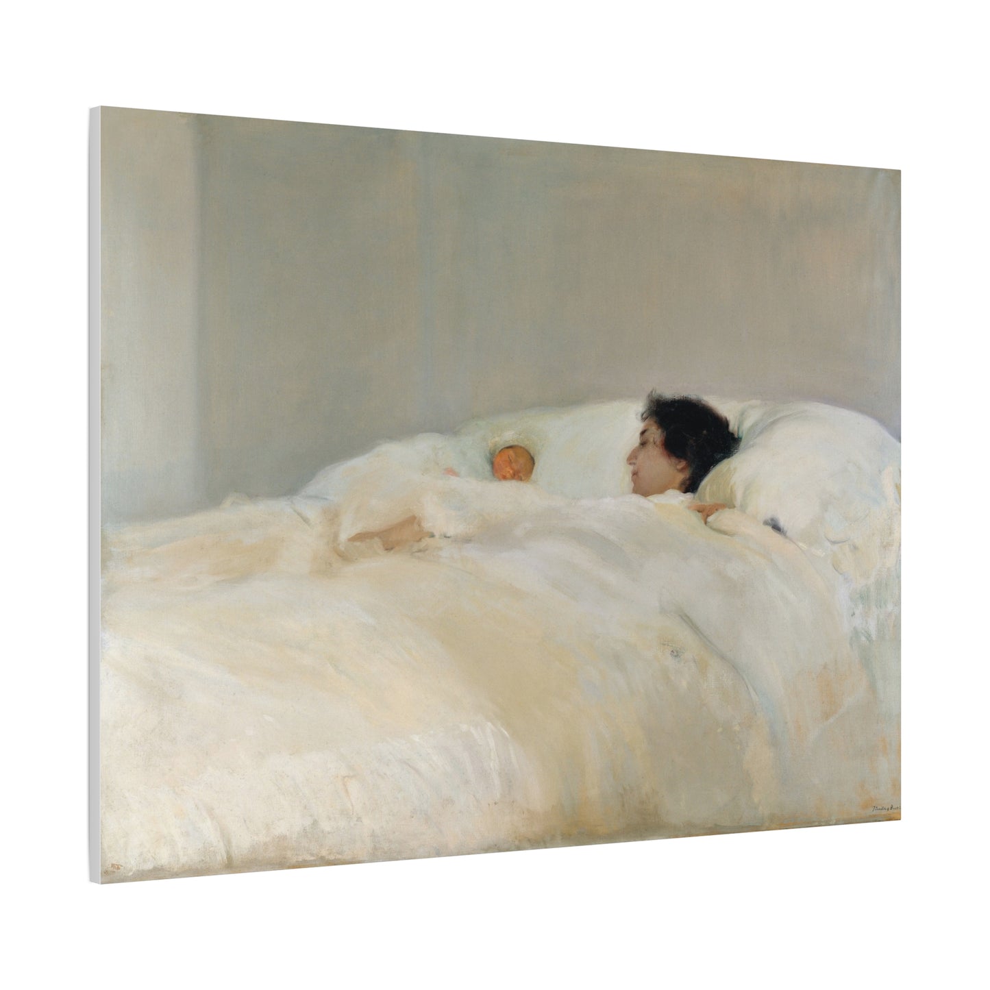 Mother by Joaquin Sorolla y Bastida Art Canvas Print — Serene Nursery Wall Decor