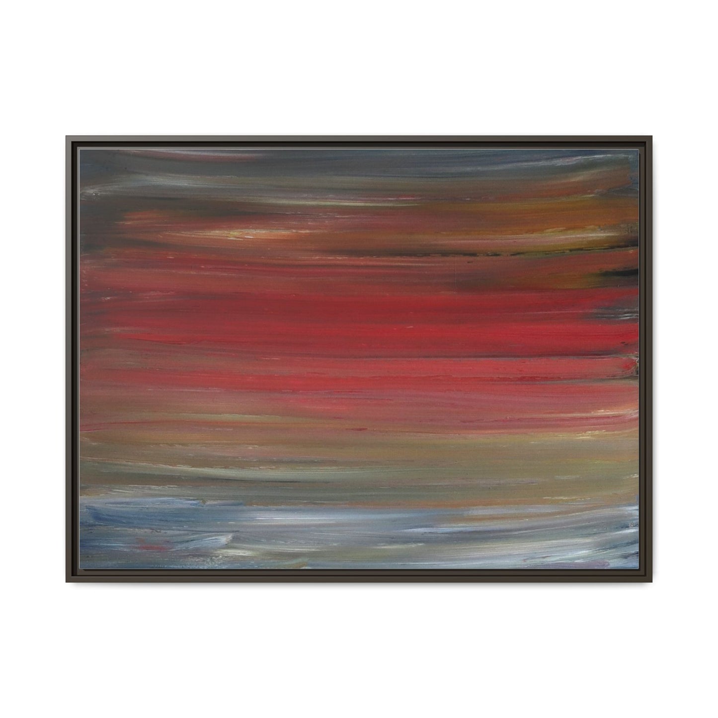 Misty morning by Norman Barrett Framed Matte Canvas Wall Art