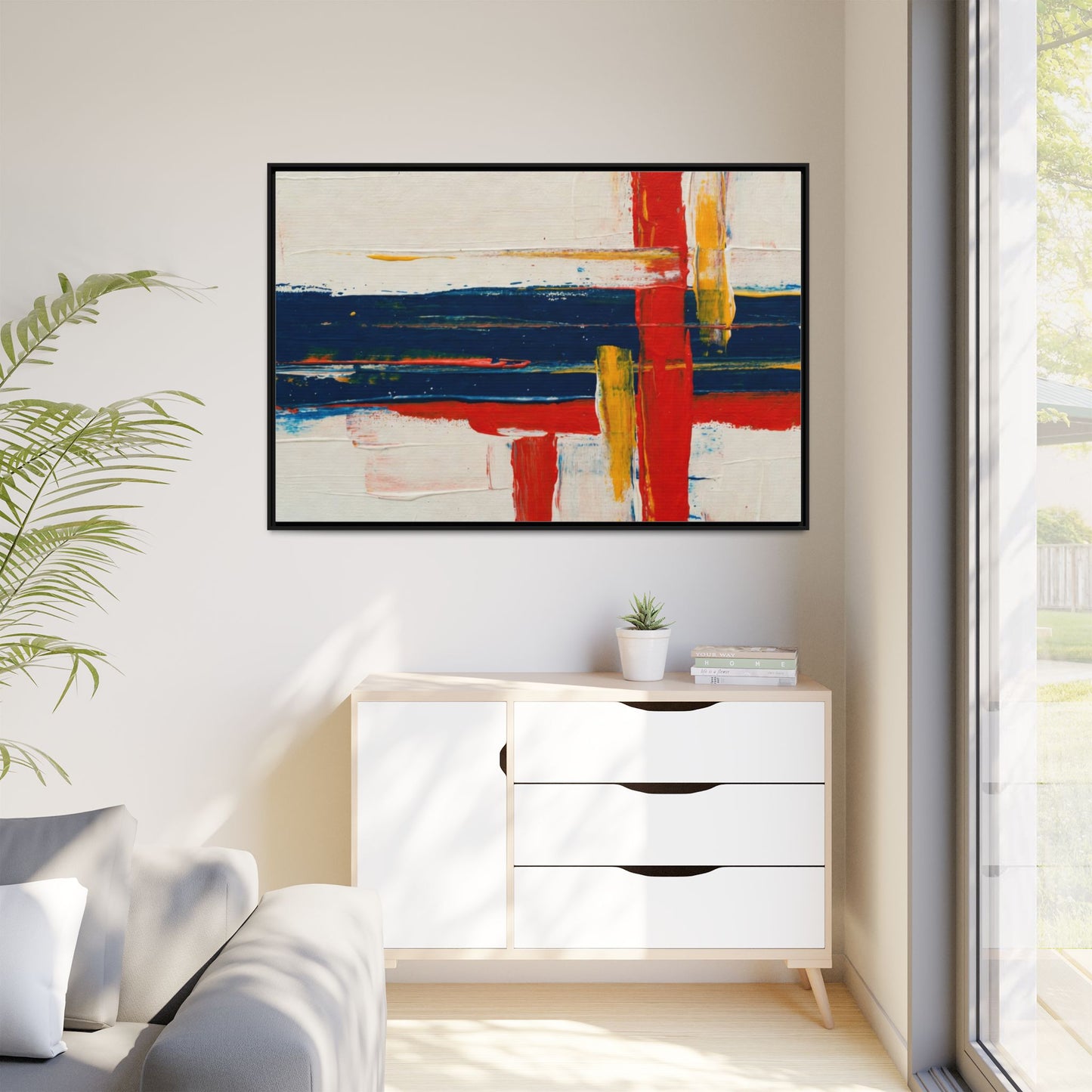 Matte Canvas, Framed (Multi-color)