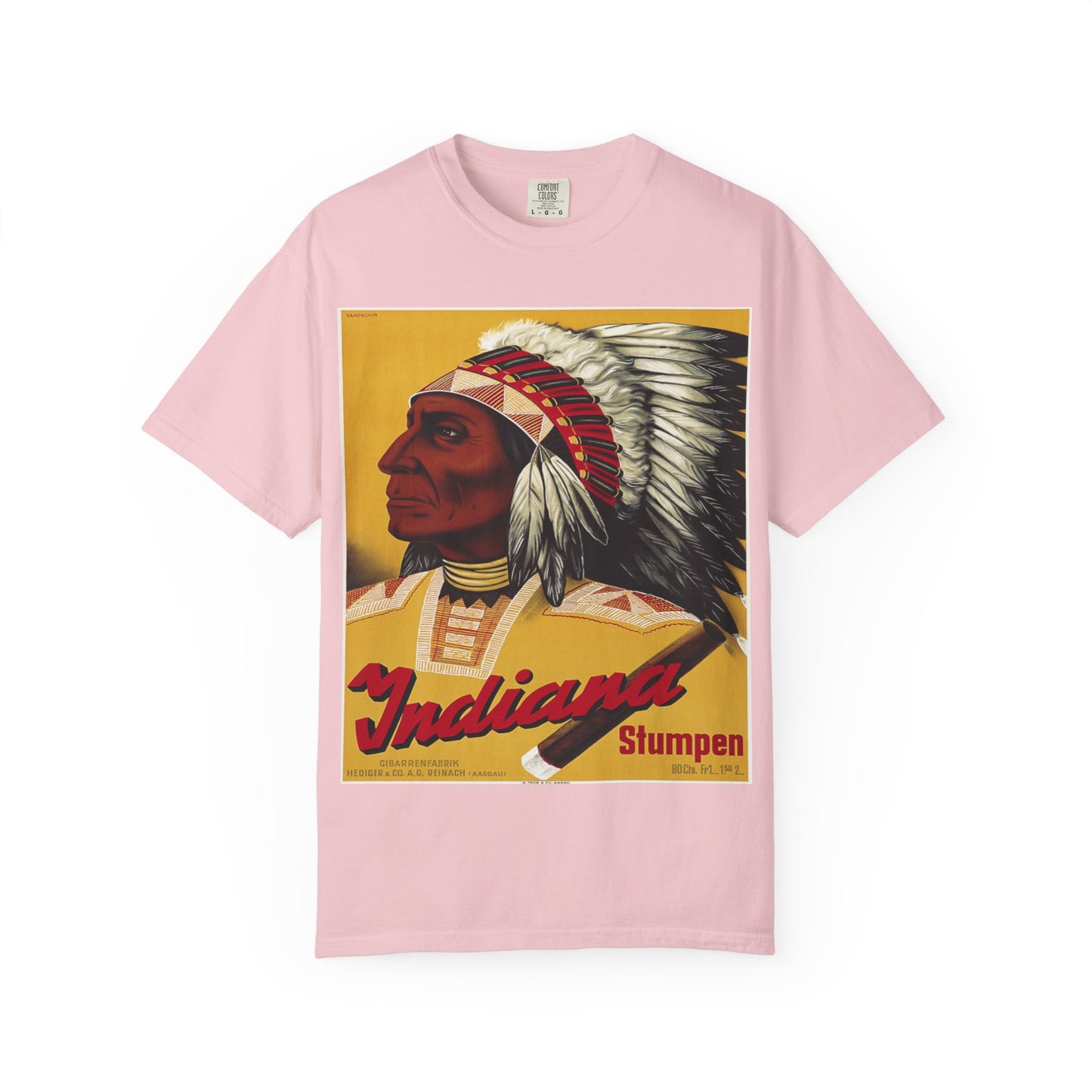 T-Shirt — Retro 'Indiana' Native Chief Vintage Poster Design