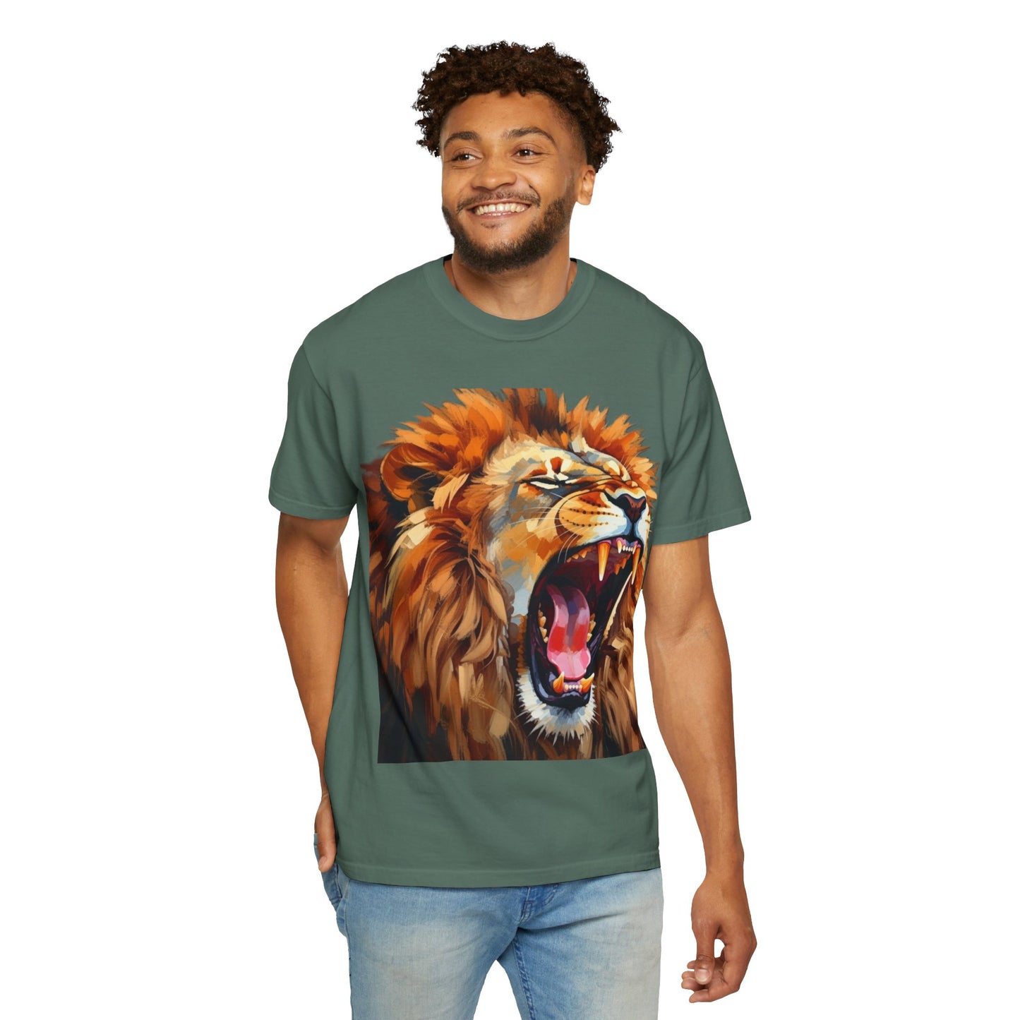 Roaring Lion T-Shirt Bold Wildlife Graphic Tee