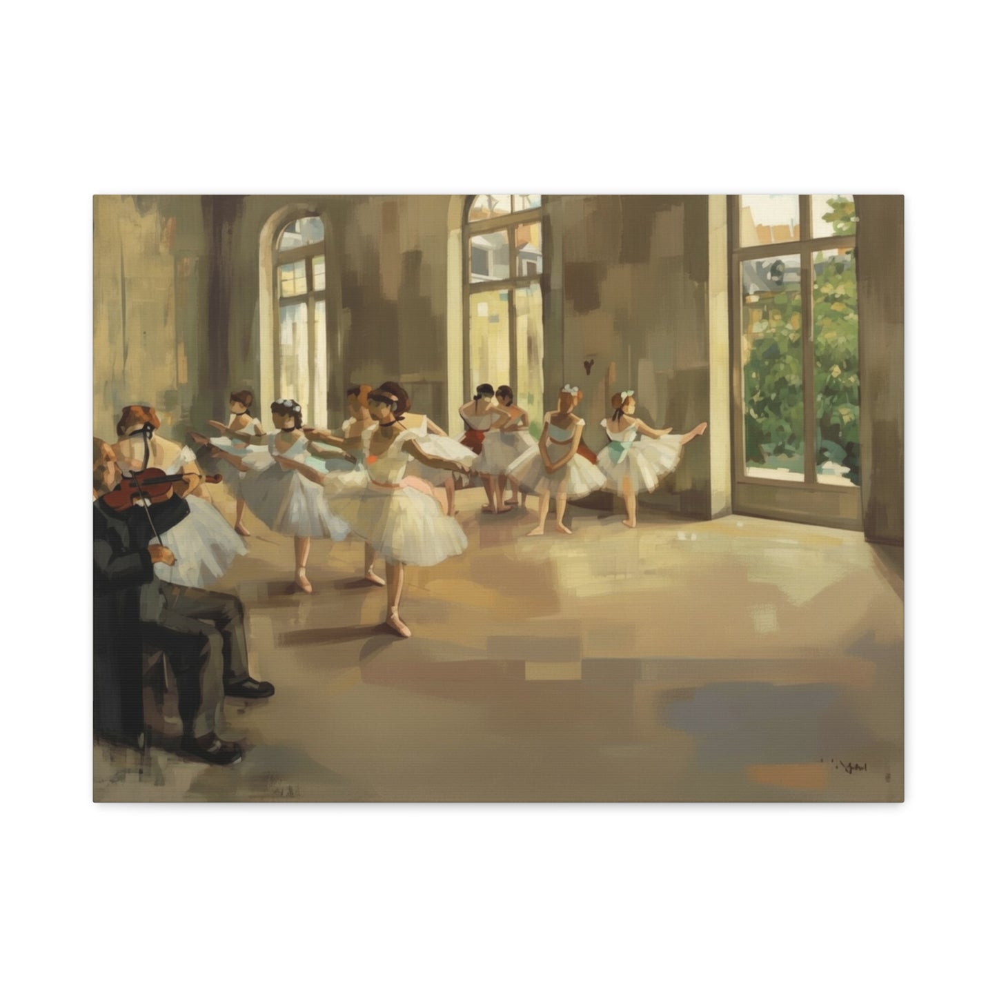 Ballet Rehearsal Matte Canvas