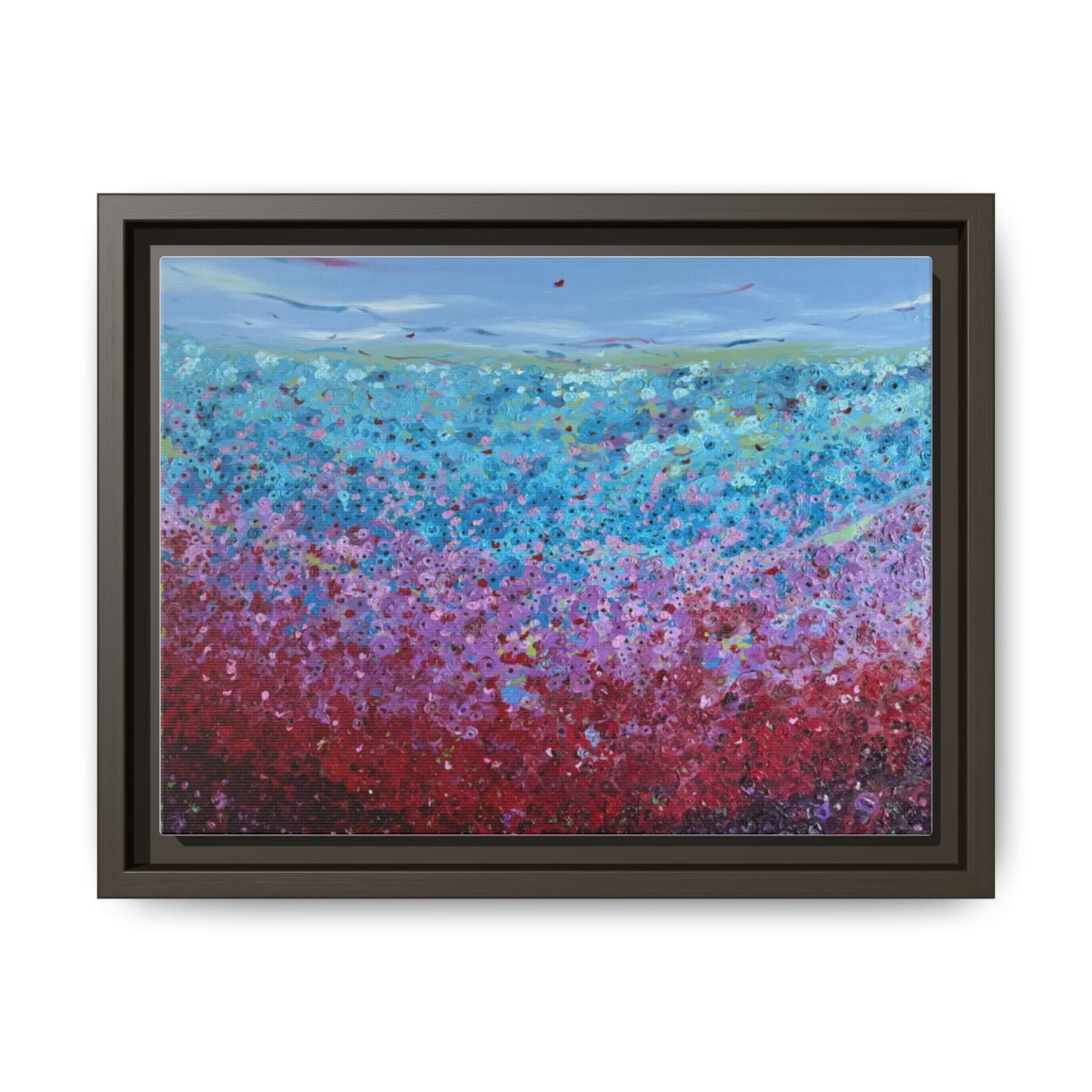 Bloom by Unknown Framed Matte Canvas Abstract Floral Field Wall Art