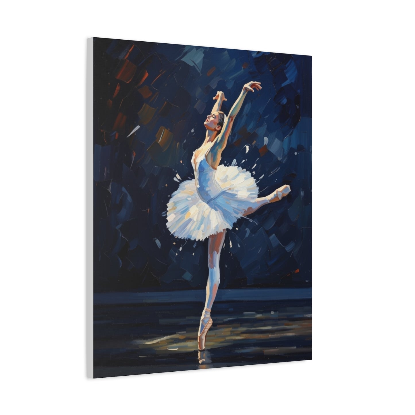 Ballerina Dance Matte Canvas Wall Art — Stretched 1.25"