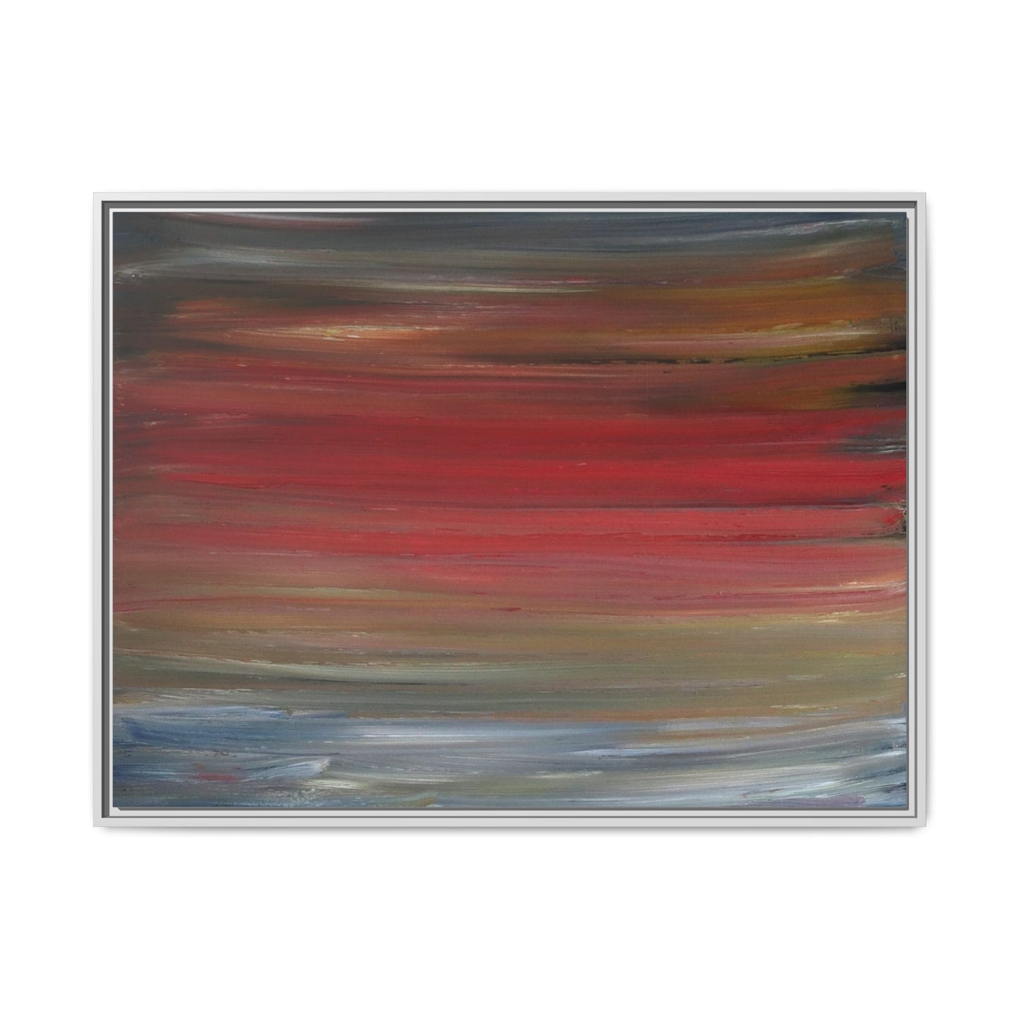 Misty morning by Norman Barrett Framed Matte Canvas Wall Art