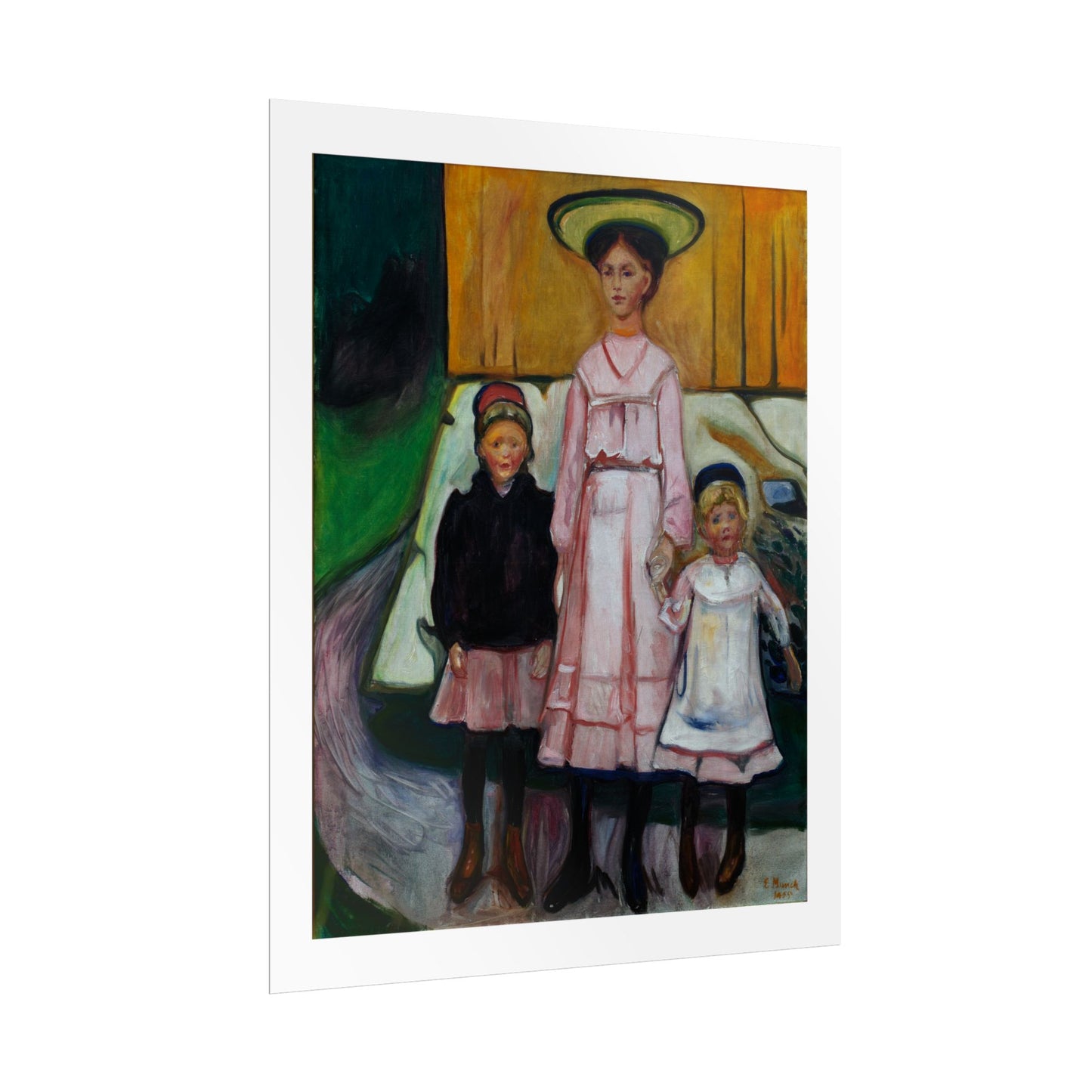 Three Children Thielska by Edvard Munch Wall Art Print