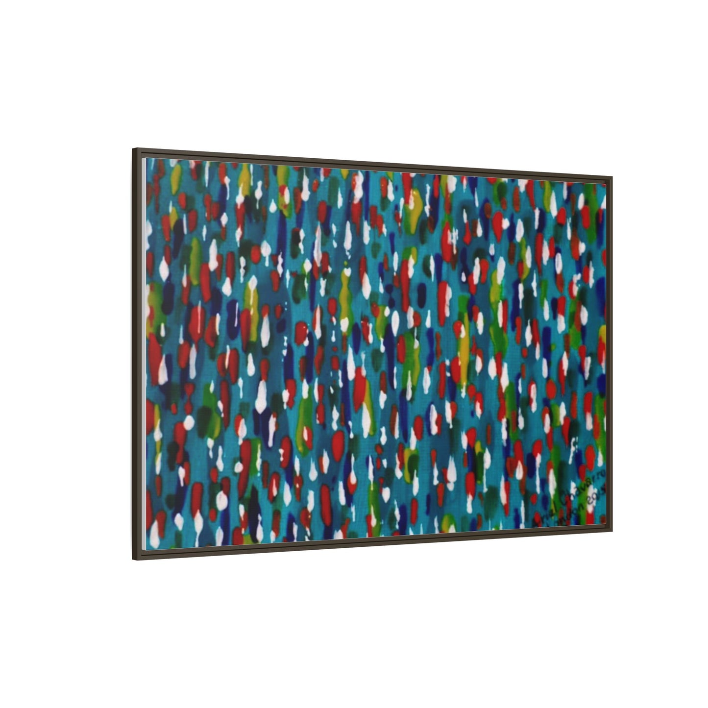 Colours Of The Soul Reflecting On Water by Ariel Chavarro Avila Matte Canvas Framed Art