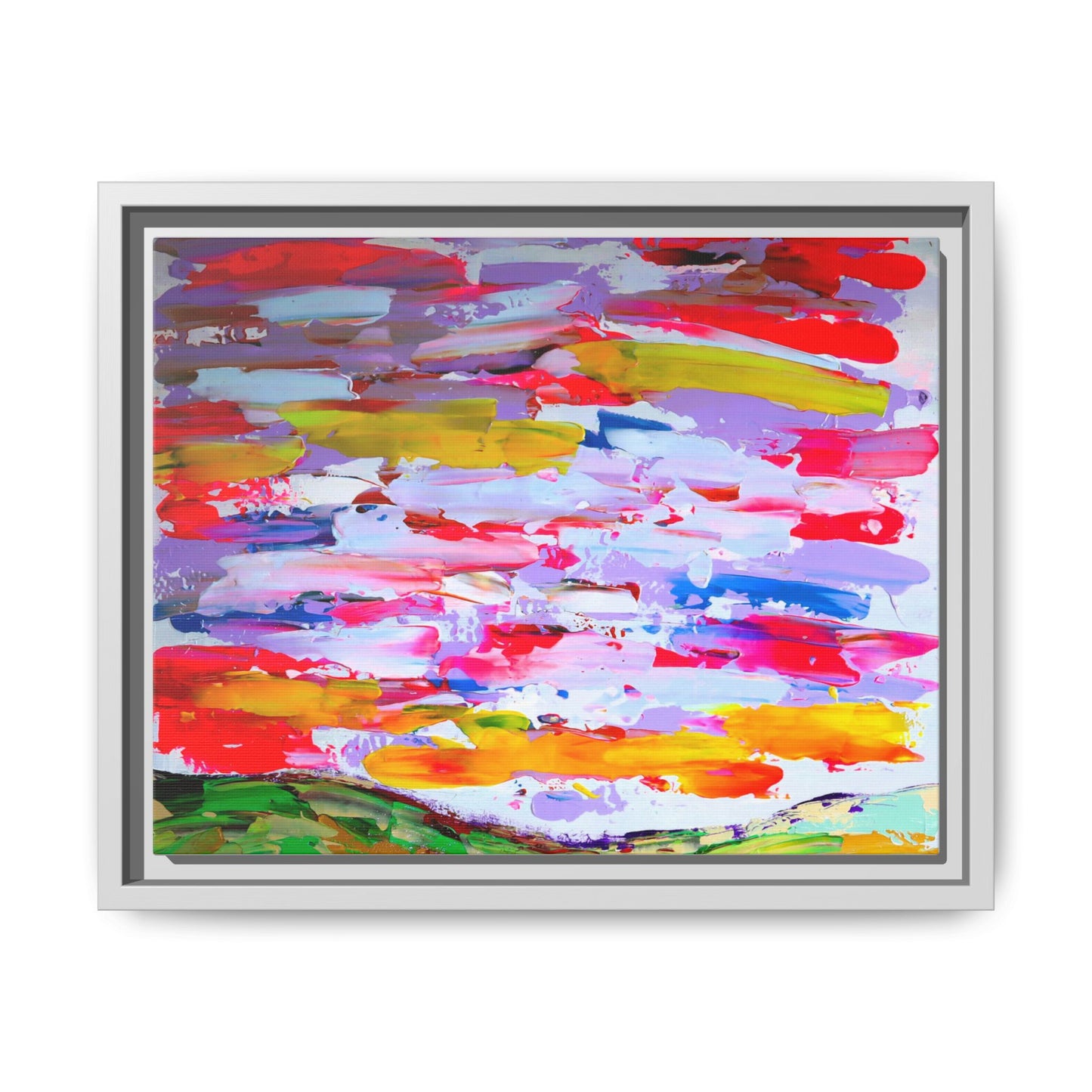 Sunny day in may by Norman Barrett Framed Matte Canvas Wall Art