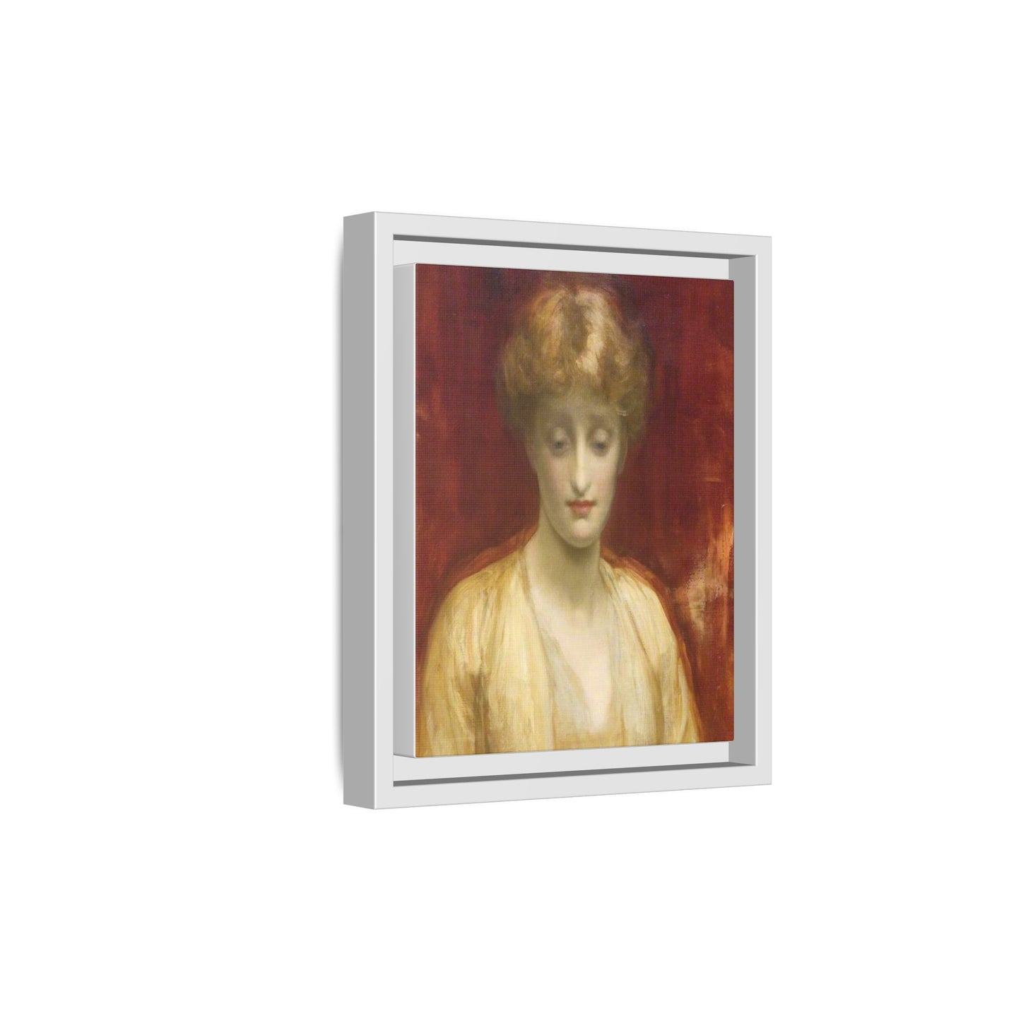 Mrs Williams by Lord Frederic Leighton Framed Matte Canvas Portrait Wall Art Print