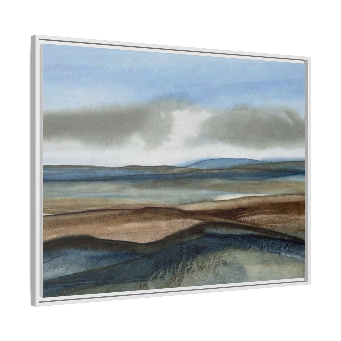 Matte Canvas Landscape, Framed (Multi-color)