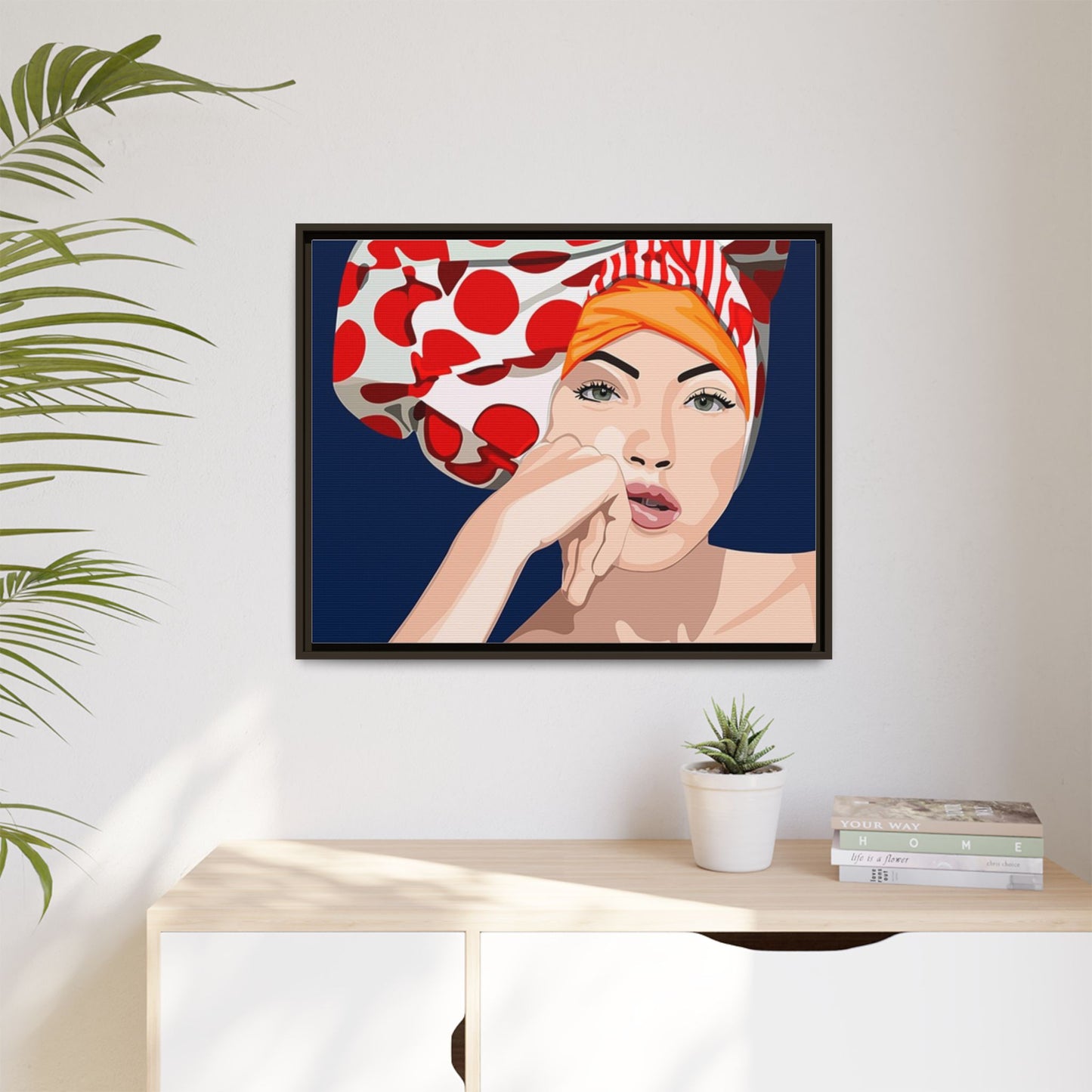 Vivid 20 by Orit Fuchs Pop Art Matte Canvas Framed Wall Art Print